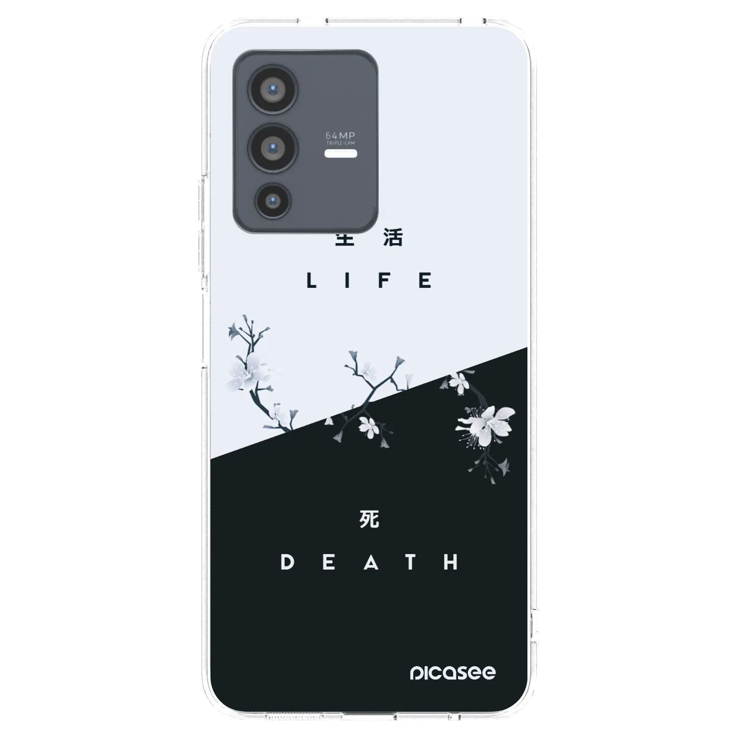 Picasee silikonski prozorni ovitek za Vivo V23 5G - Life - Death