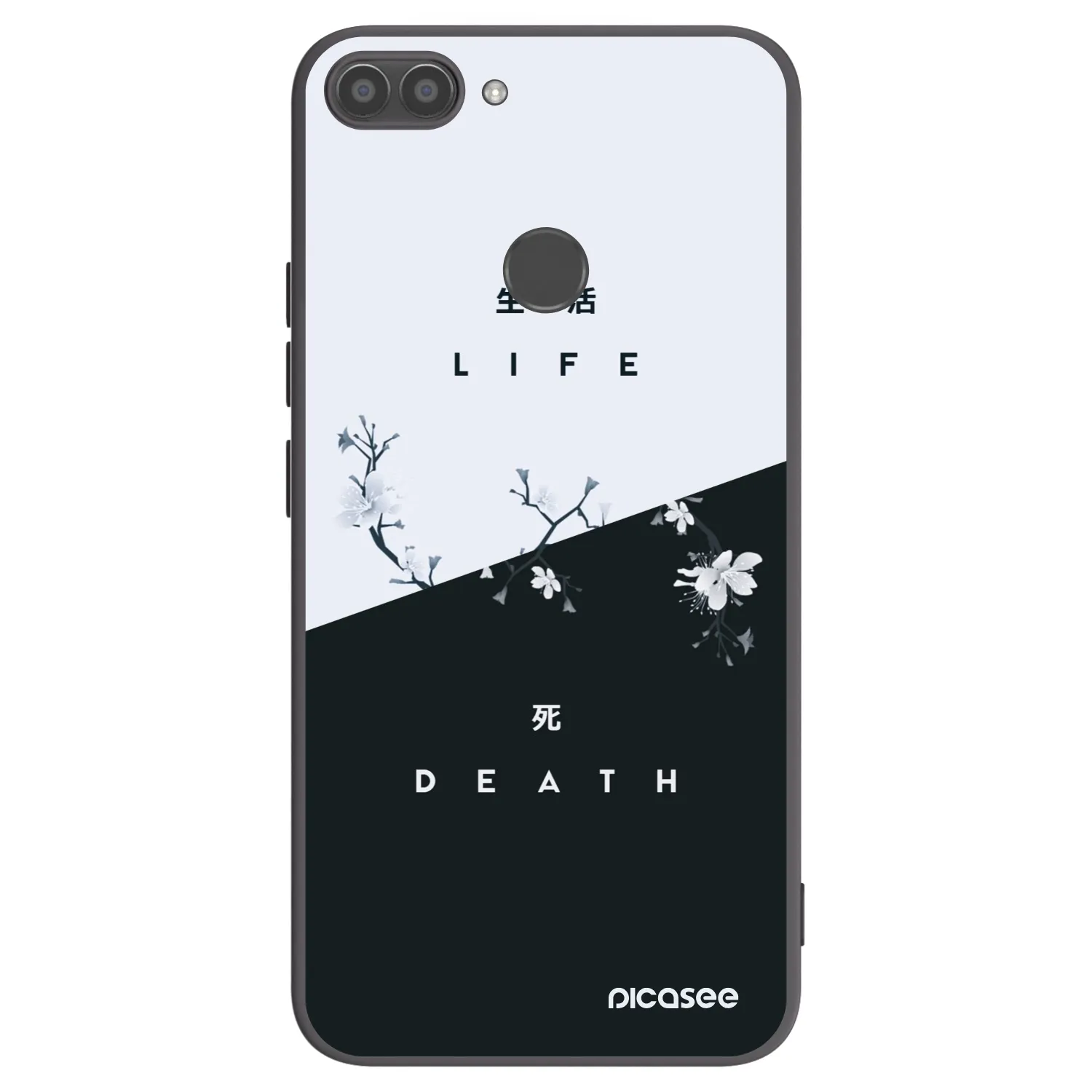 Picasee silikonski črni ovitek za Huawei P Smart - Life - Death