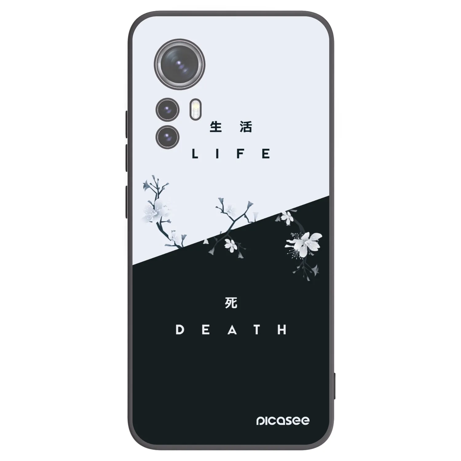 Picasee silikonski črni ovitek za Xiaomi 12X - Life - Death
