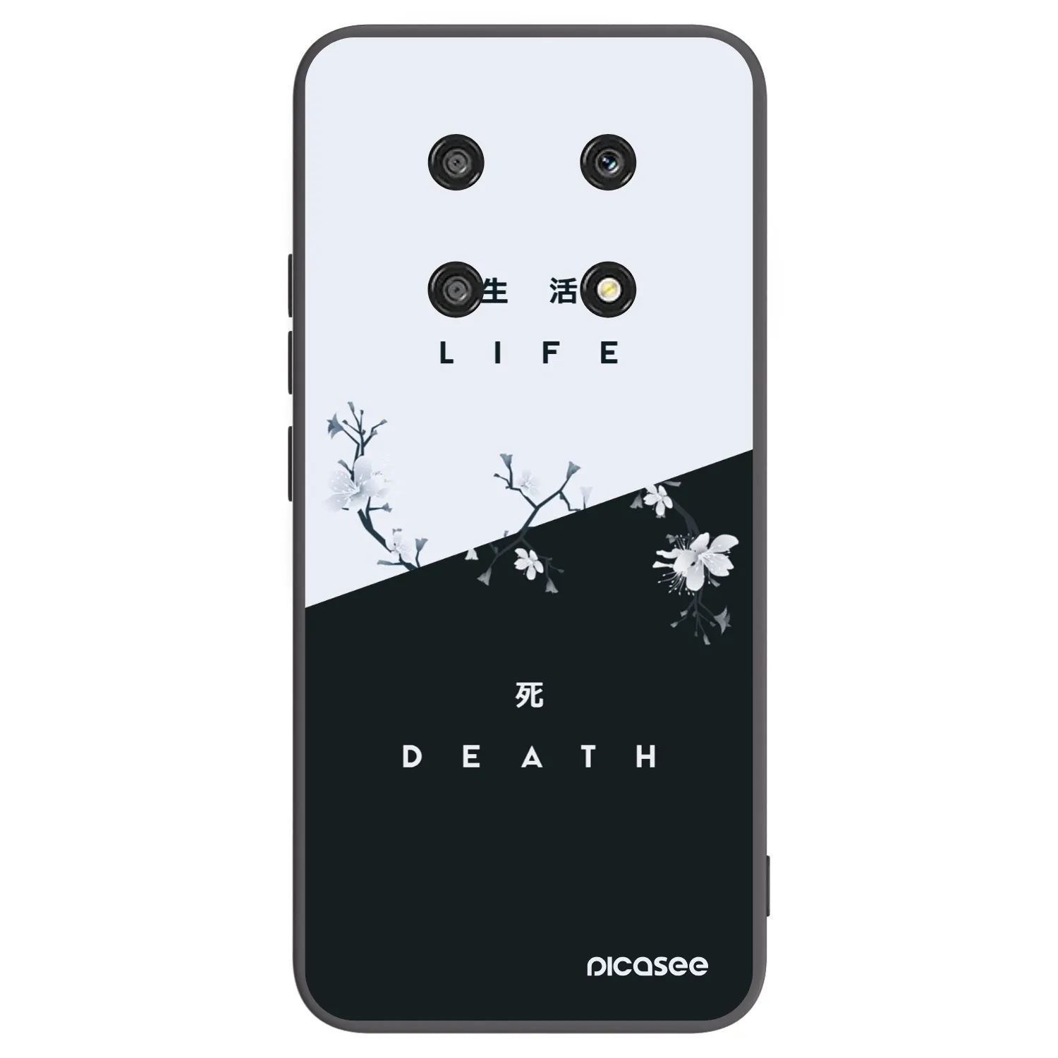 Picasee silikonski črni ovitek za Honor Magic4 Lite 5G - Life - Death