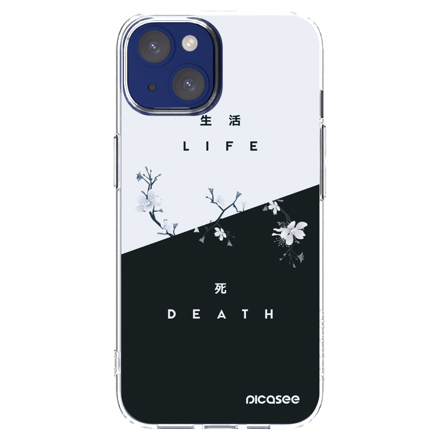 Picasee silikonski prozorni ovitek za Apple iPhone 14 - Life - Death