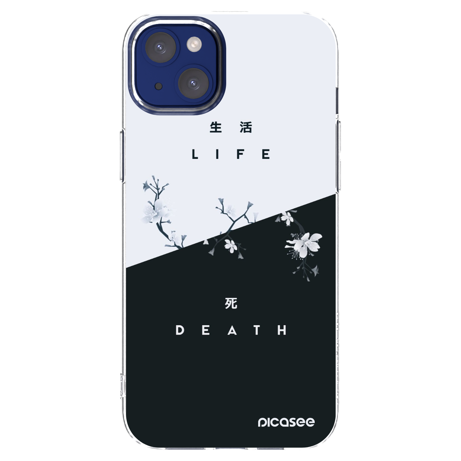 Picasee silikonski prozorni ovitek za Apple iPhone 14 Plus - Life - Death