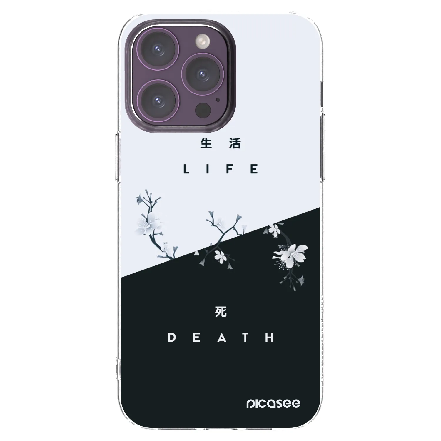 Picasee silikonski prozorni ovitek za Apple iPhone 14 Pro Max - Life - Death
