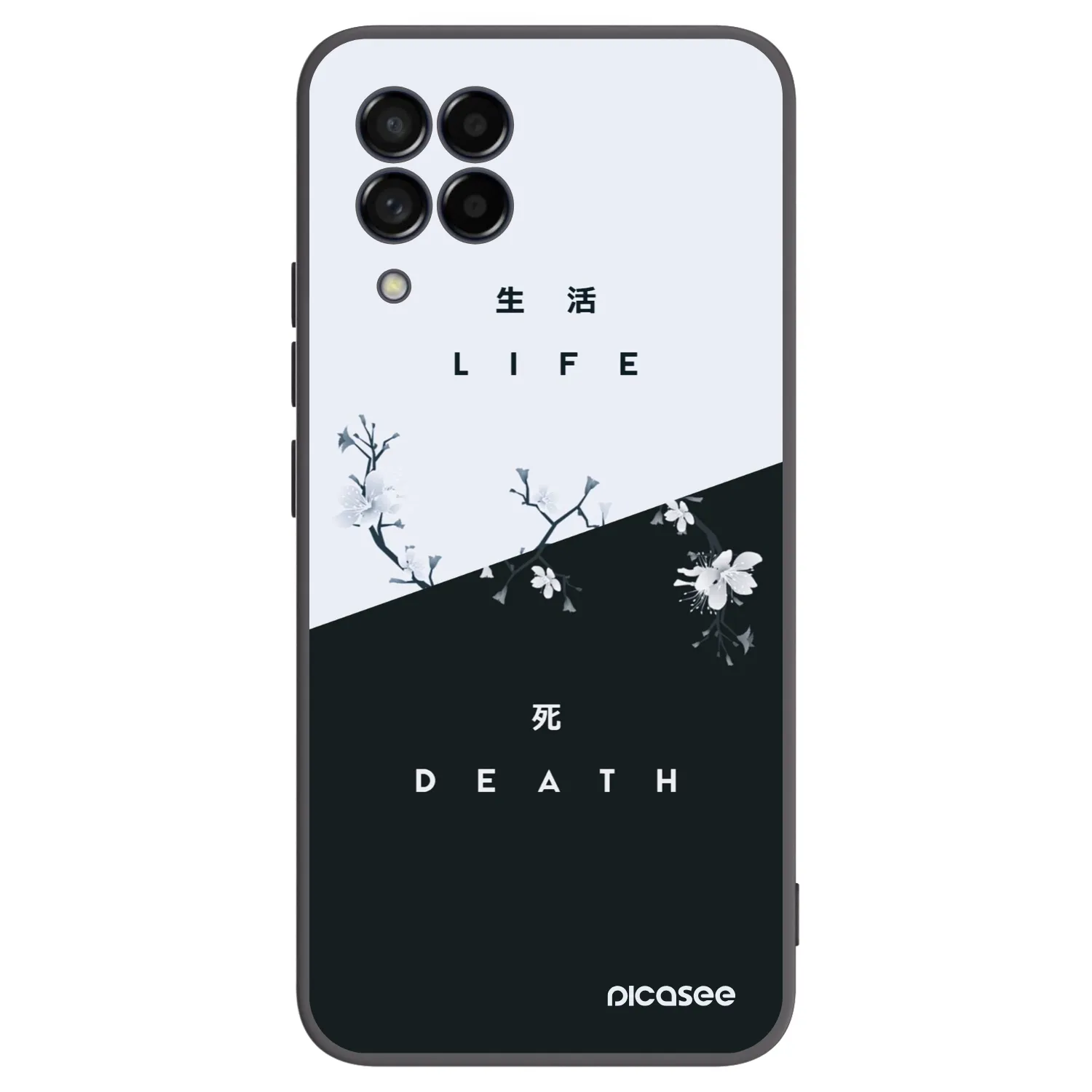 Picasee silikonski črni ovitek za Samsung Galaxy M53 5G - Life - Death