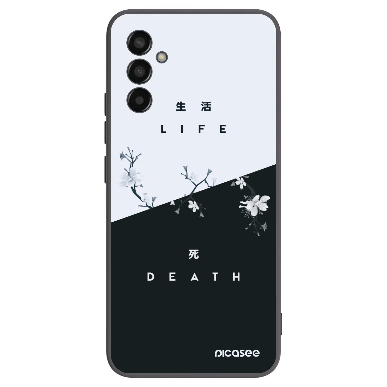 Picasee silikonski črni ovitek za Samsung Galaxy M13 M135F - Life - Death