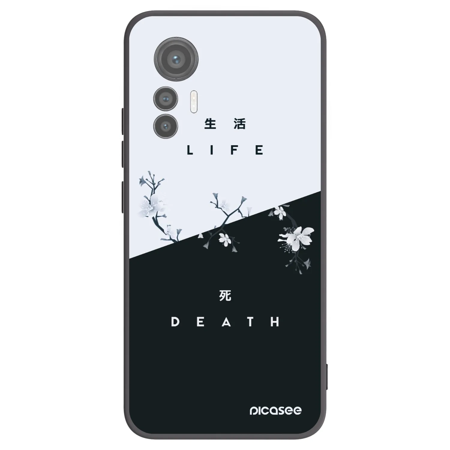 Picasee silikonski črni ovitek za Xiaomi 12 Lite - Life - Death