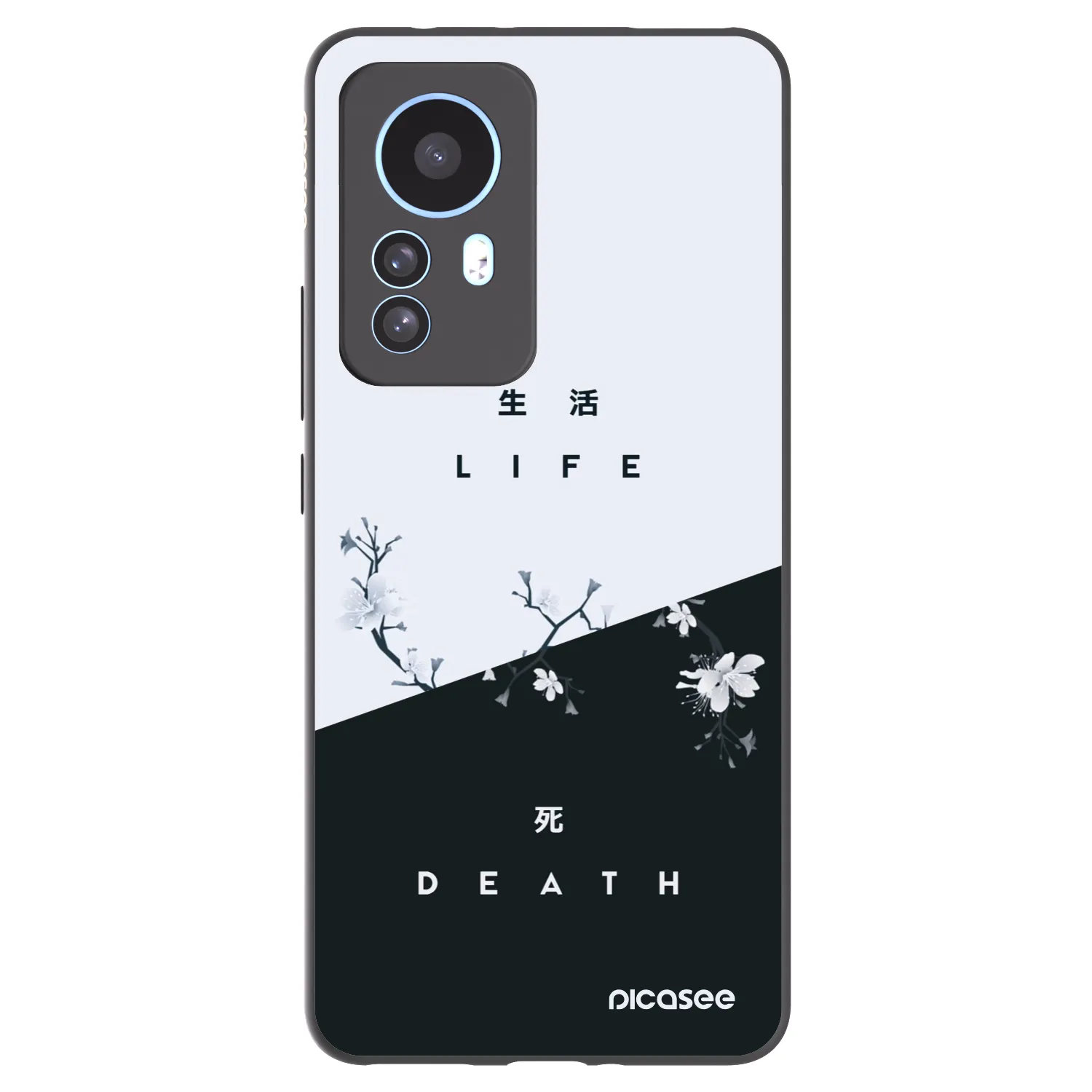 Picasee silikonski črni ovitek za Xiaomi 12T Pro - Life - Death