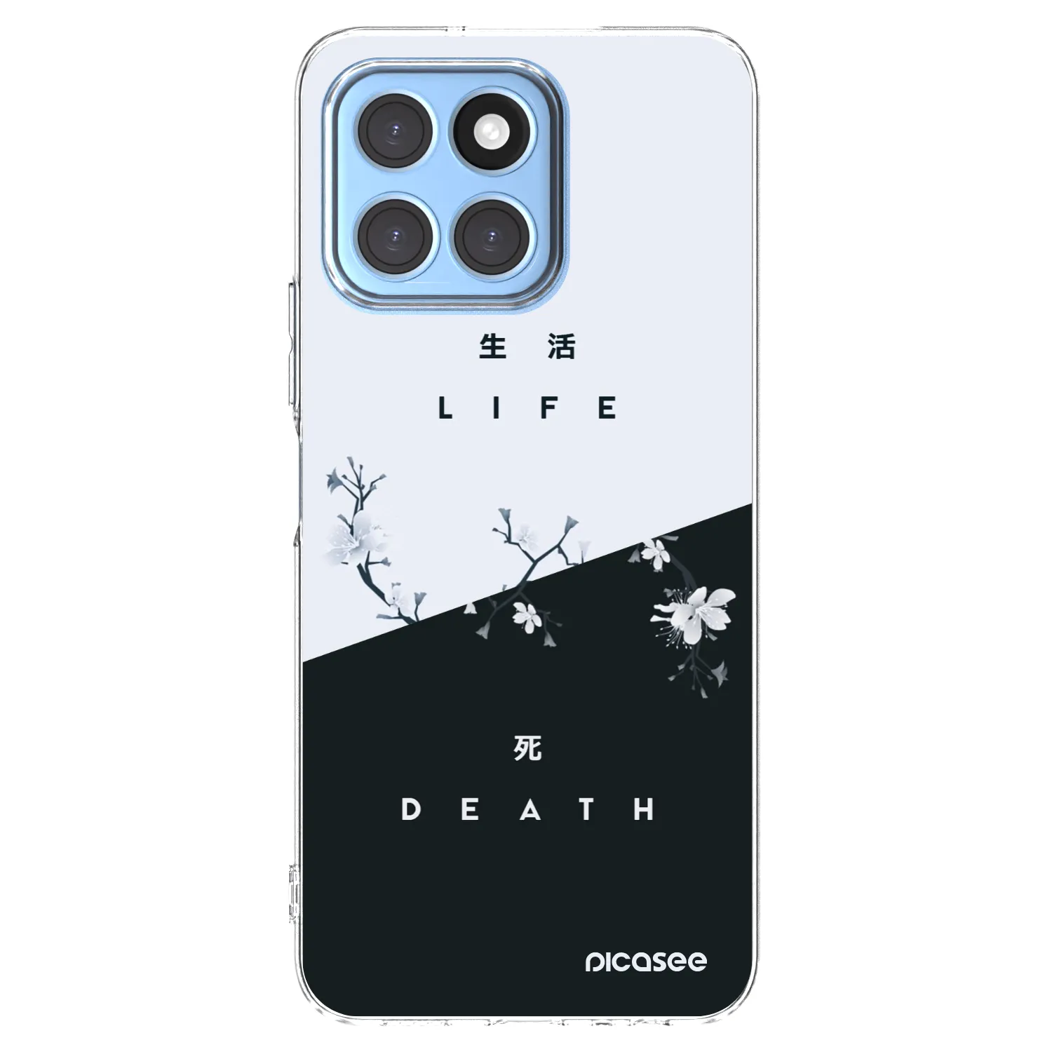 Picasee silikonski prozorni ovitek za Honor X8 5G - Life - Death