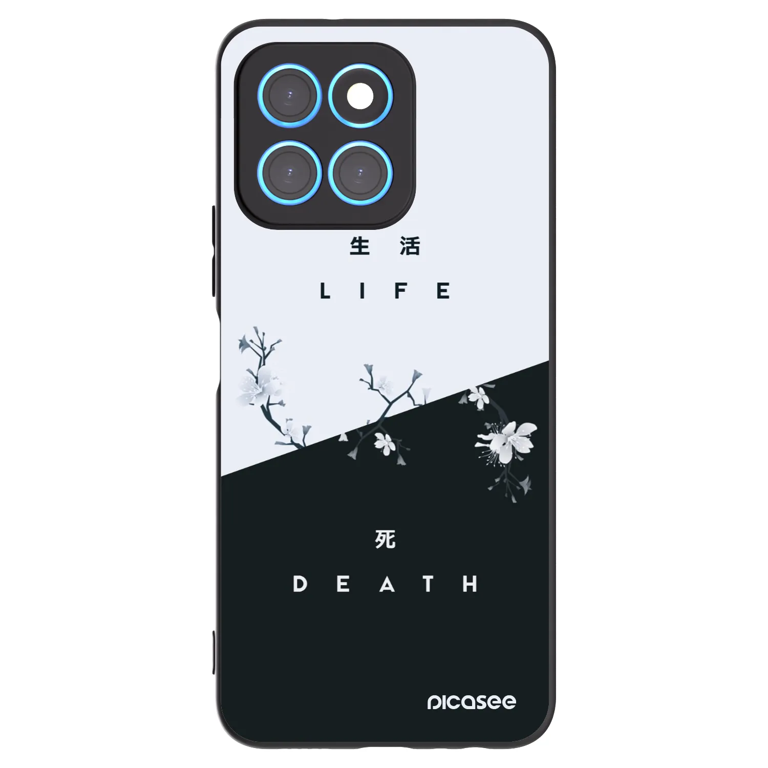 Picasee silikonski črni ovitek za Honor X6 - Life - Death