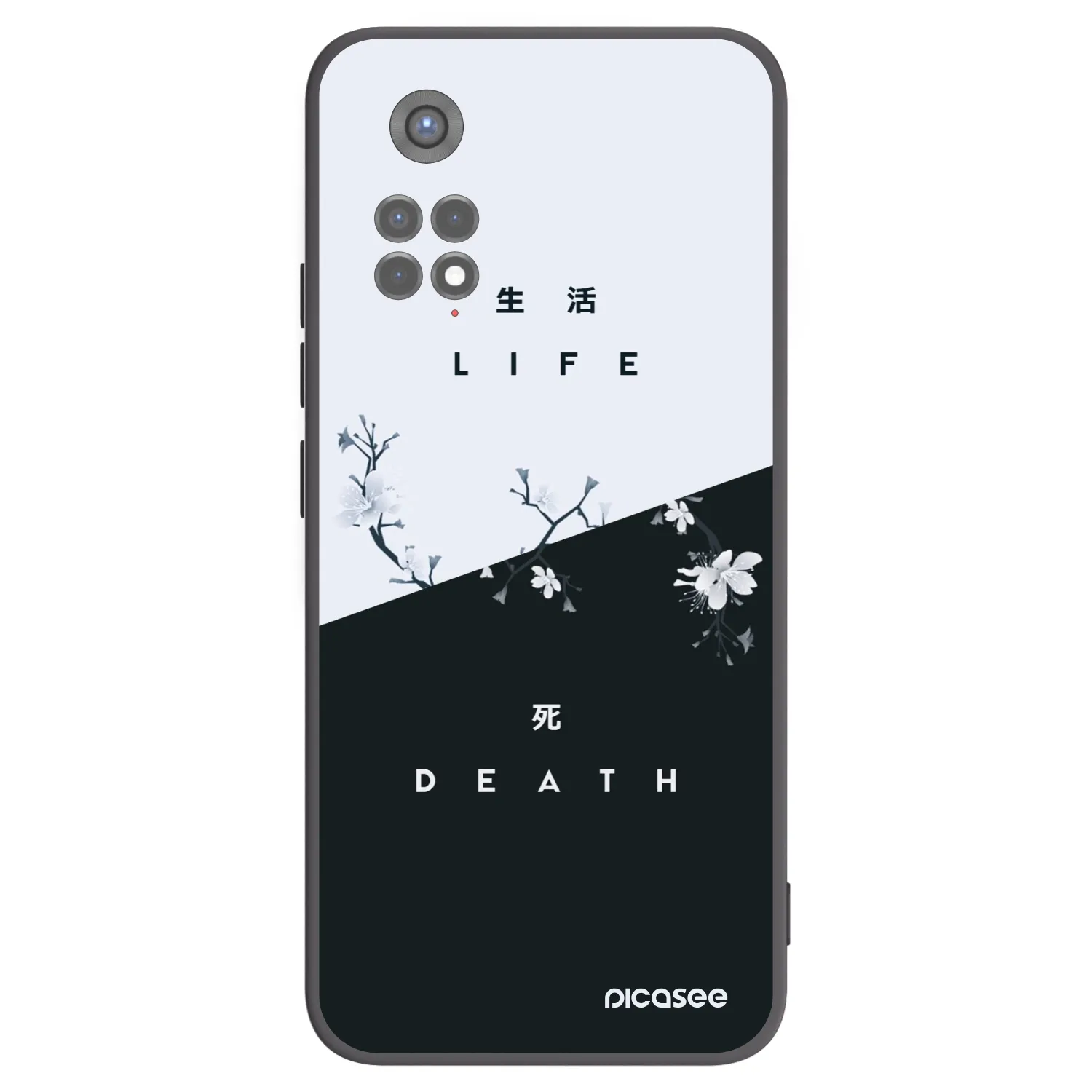 Picasee silikonski črni ovitek za Xiaomi Redmi Note 11S 5G - Life - Death