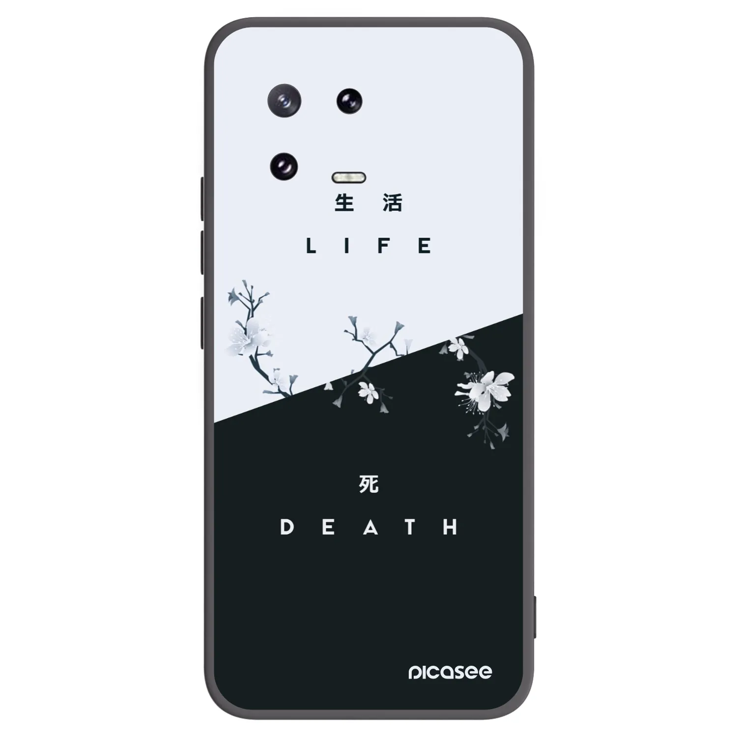 Picasee silikonski črni ovitek za Xiaomi 13 Pro - Life - Death