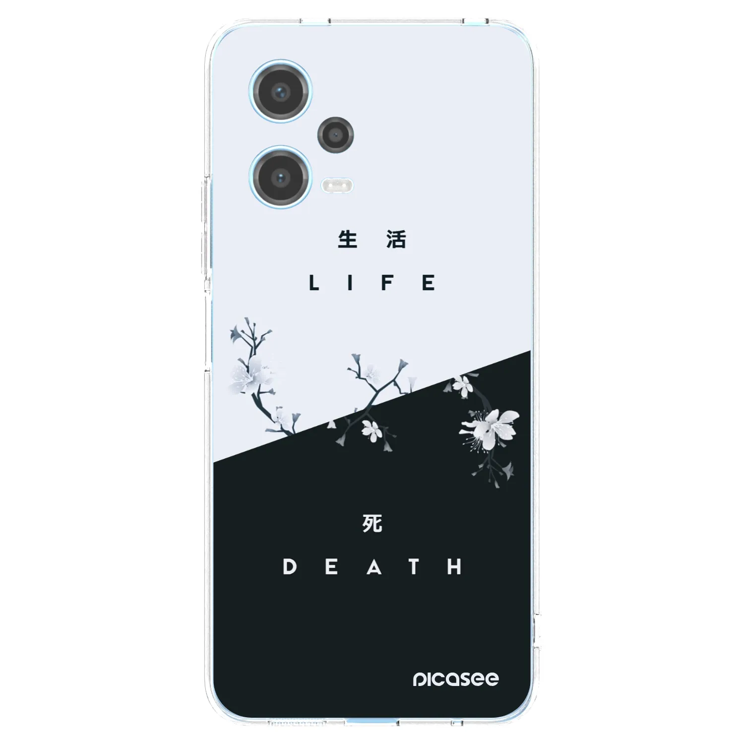 Picasee silikonski prozorni ovitek za Xiaomi Redmi Note 12 5G - Life - Death