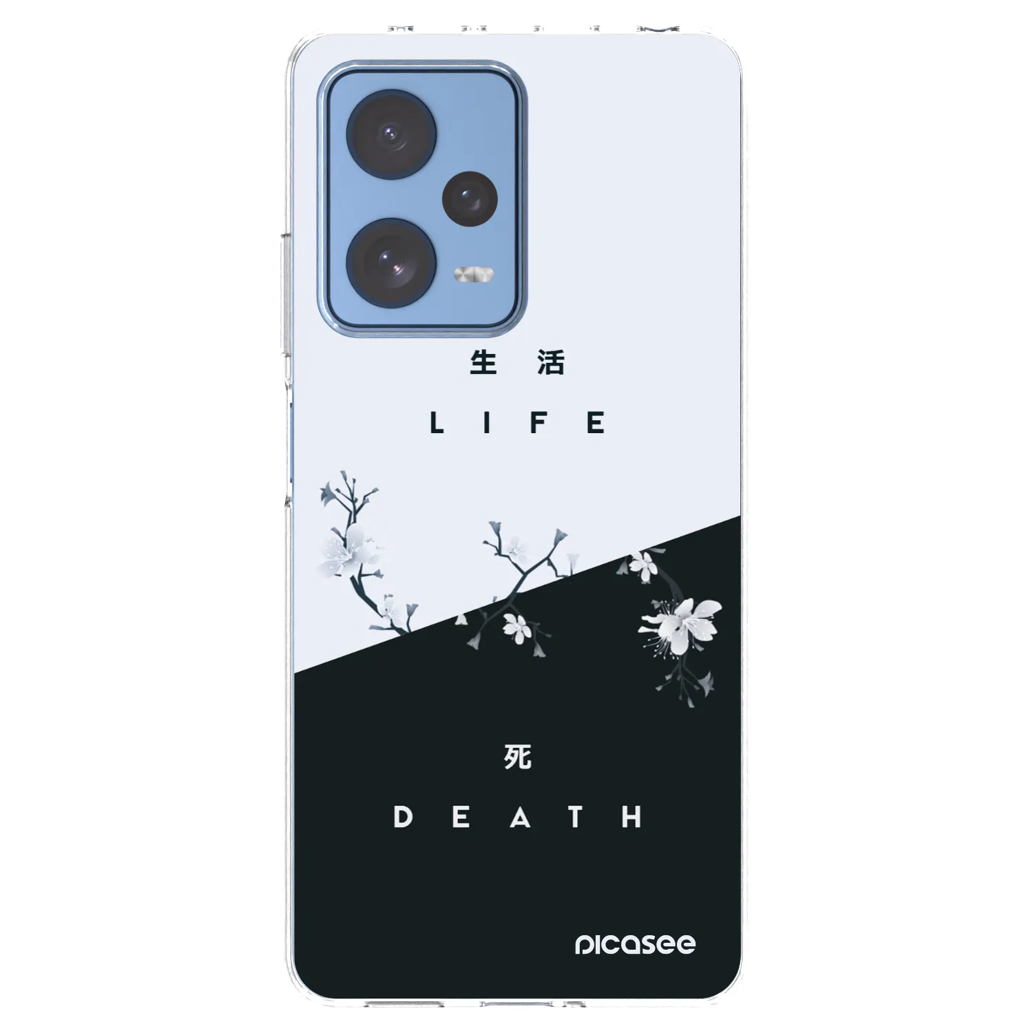 Picasee silikonski prozorni ovitek za Xiaomi Redmi Note 12 Pro 5G - Life - Death