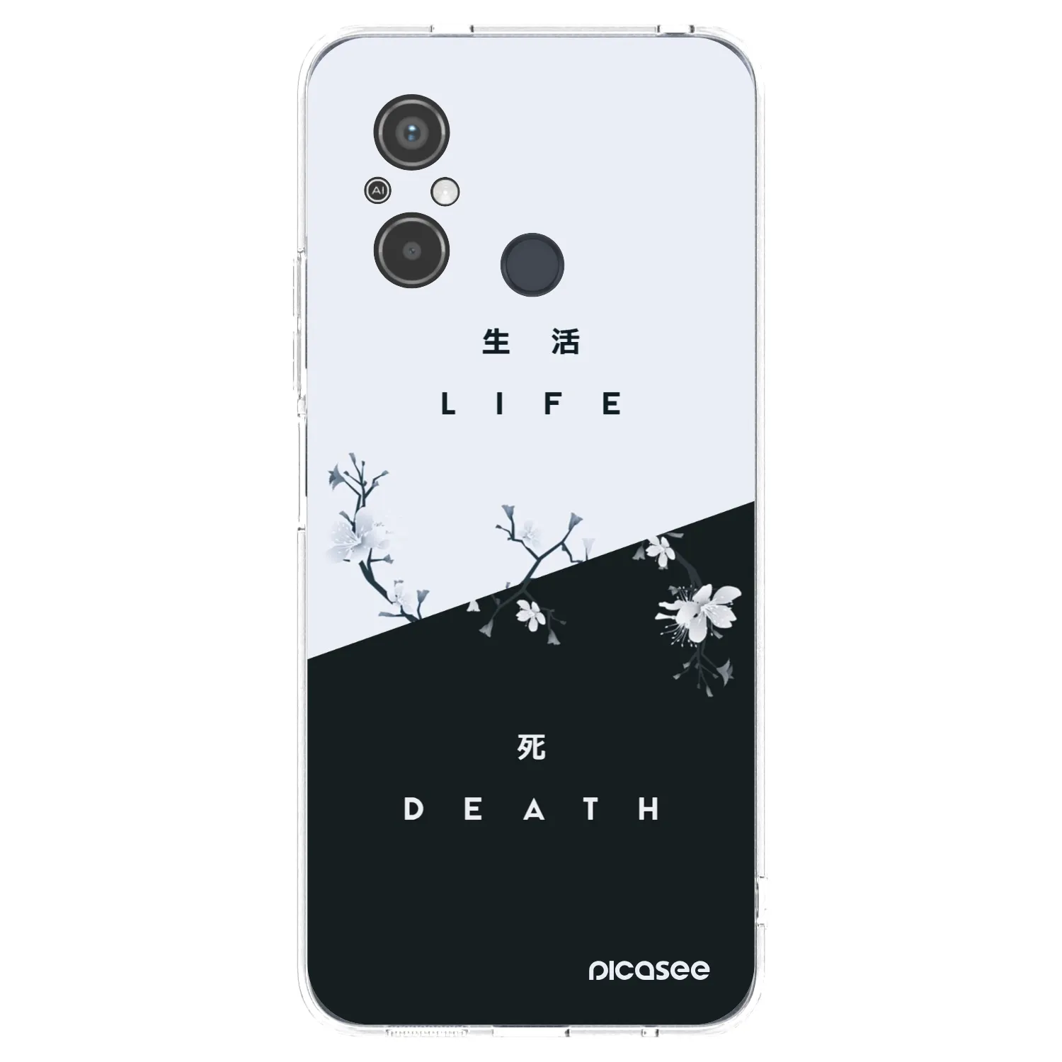 Picasee silikonski prozorni ovitek za Xiaomi Redmi 12C - Life - Death
