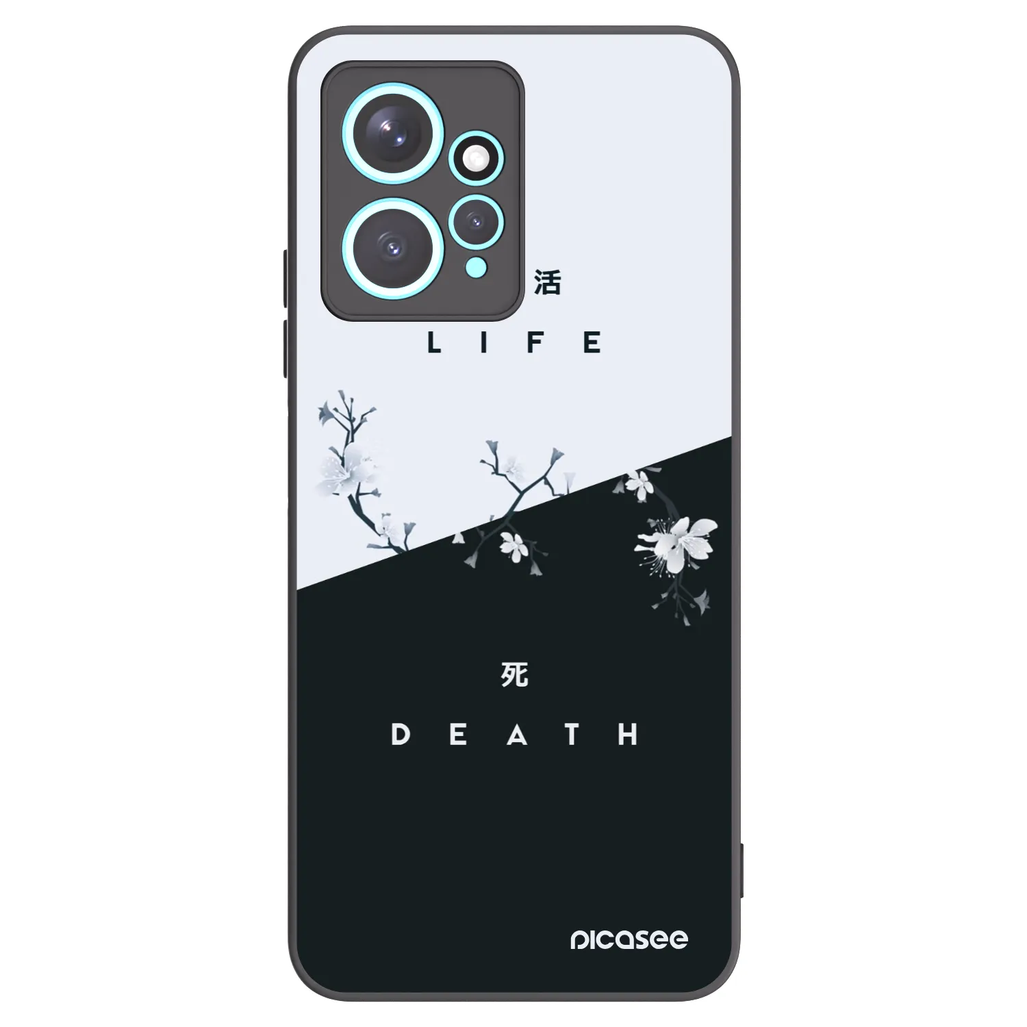 Picasee silikonski črni ovitek za Xiaomi Redmi Note 12 4G - Life - Death