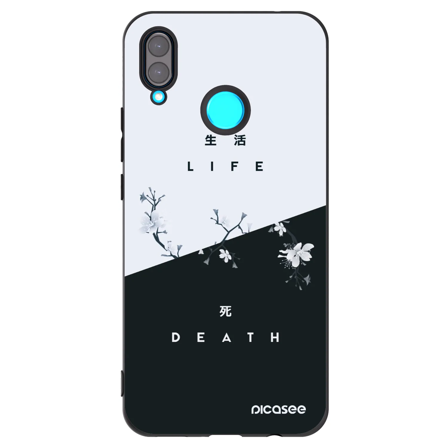 Picasee silikonski črni ovitek za Huawei Nova 3 - Life - Death