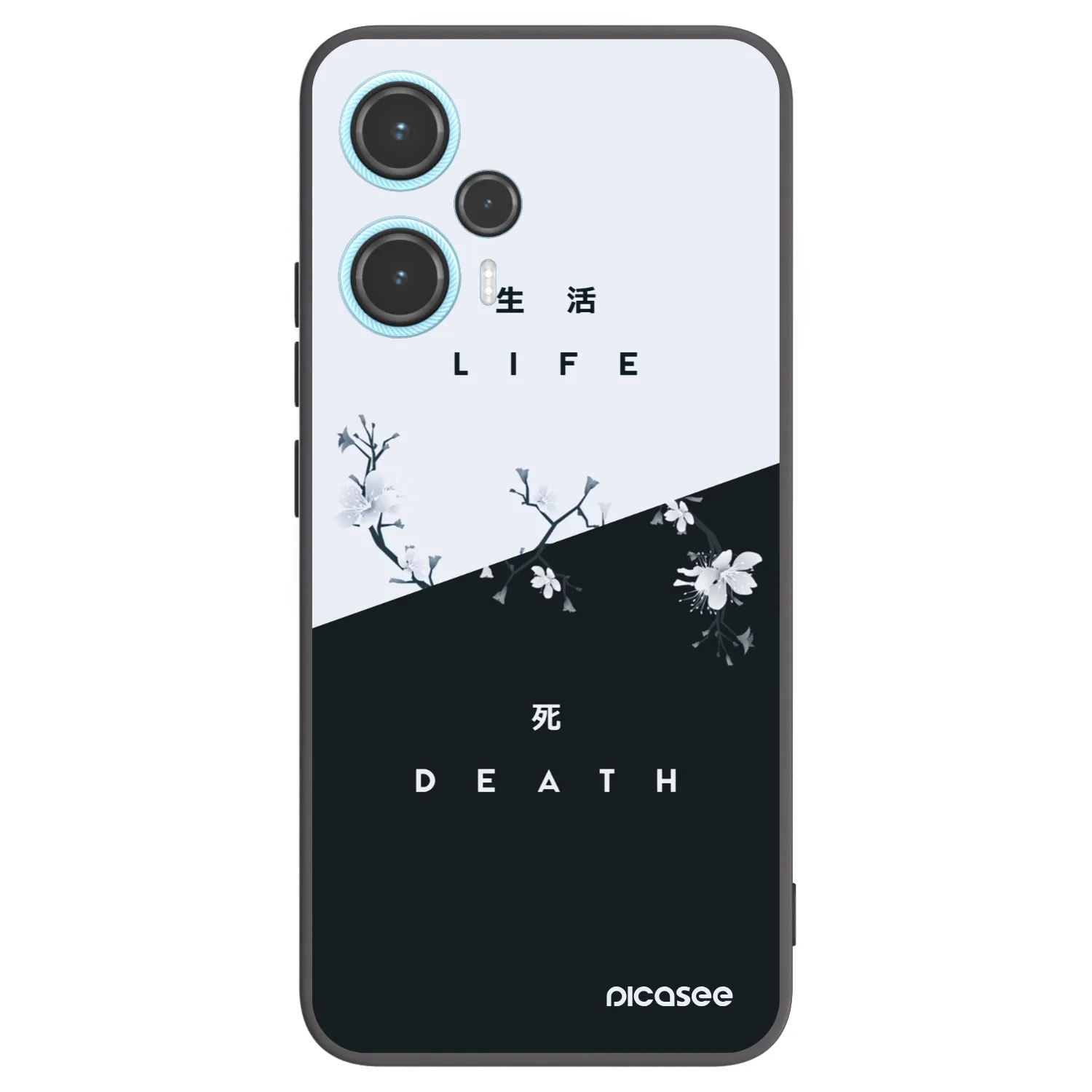 Picasee silikonski črni ovitek za Xiaomi Poco F5 - Life - Death