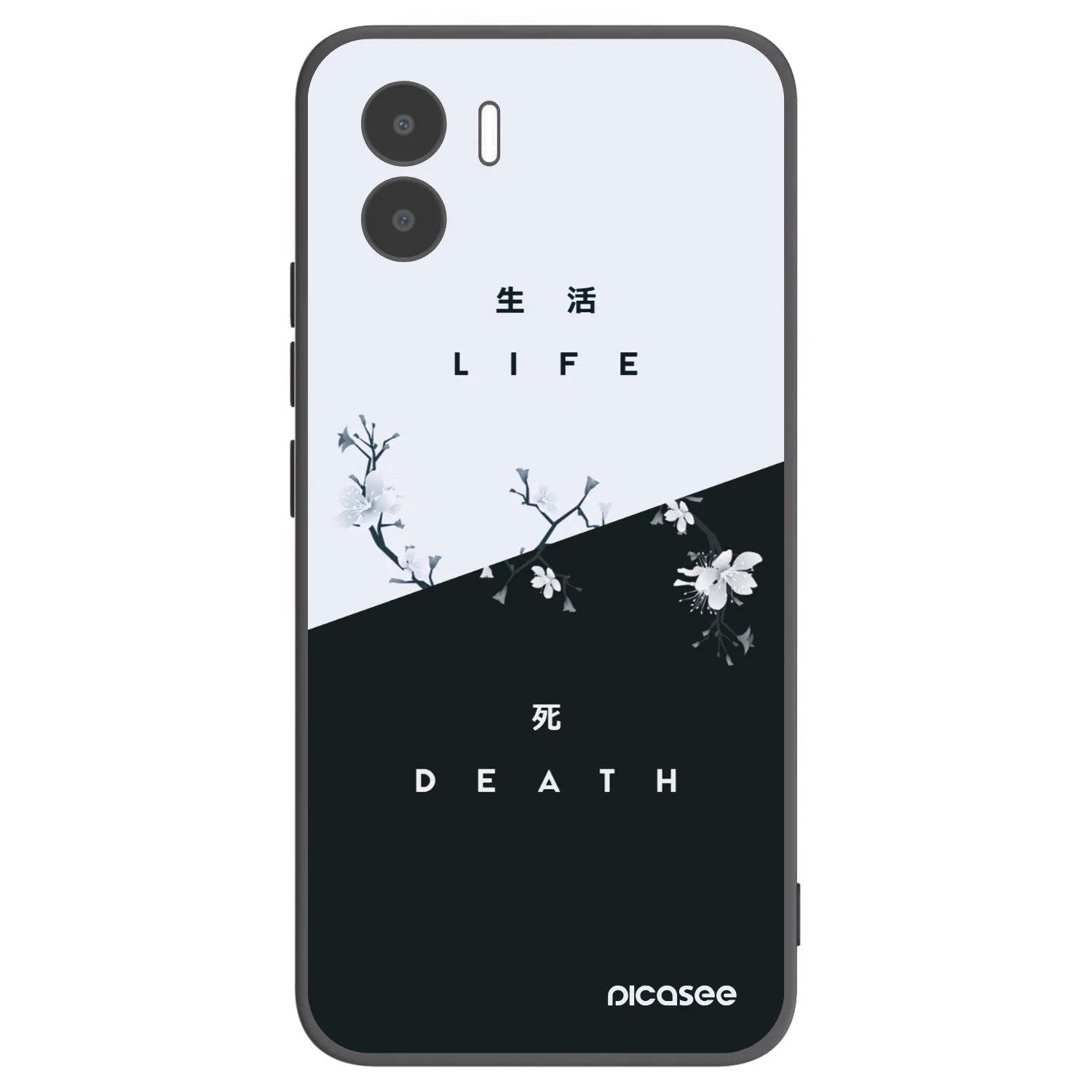 Picasee silikonski črni ovitek za Xiaomi Redmi A2 - Life - Death