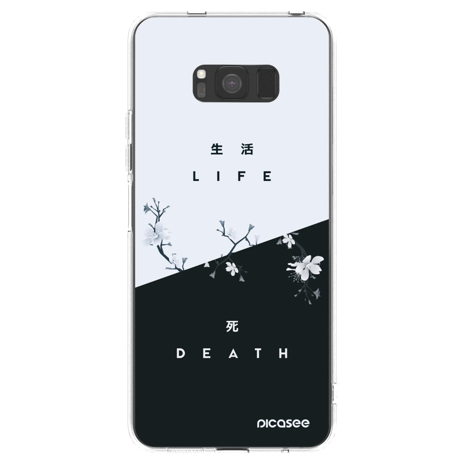 Picasee silikonski prozorni ovitek za Samsung Galaxy S8 G950F - Life - Death
