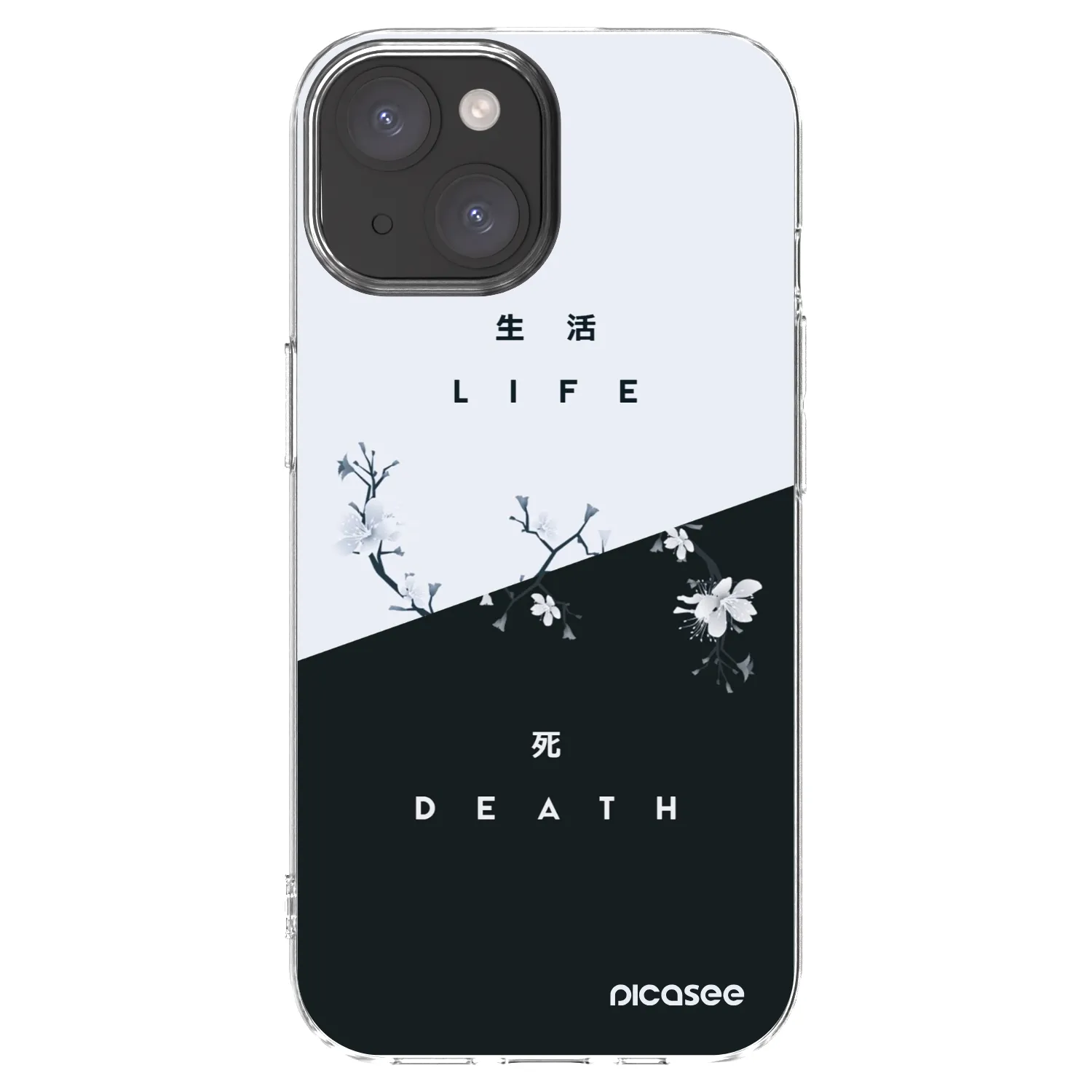Picasee silikonski prozorni ovitek za Apple iPhone 15 - Life - Death