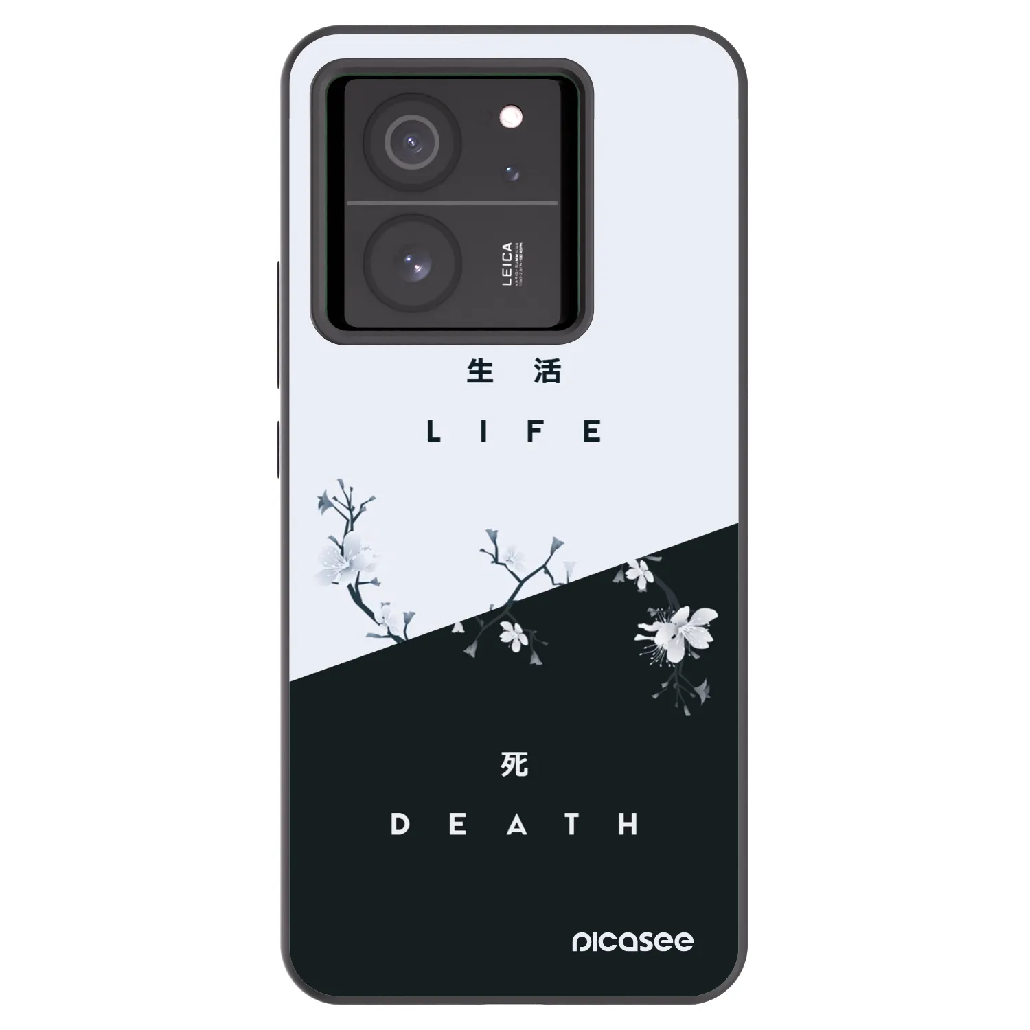Picasee silikonski črni ovitek za Xiaomi 13T Pro - Life - Death