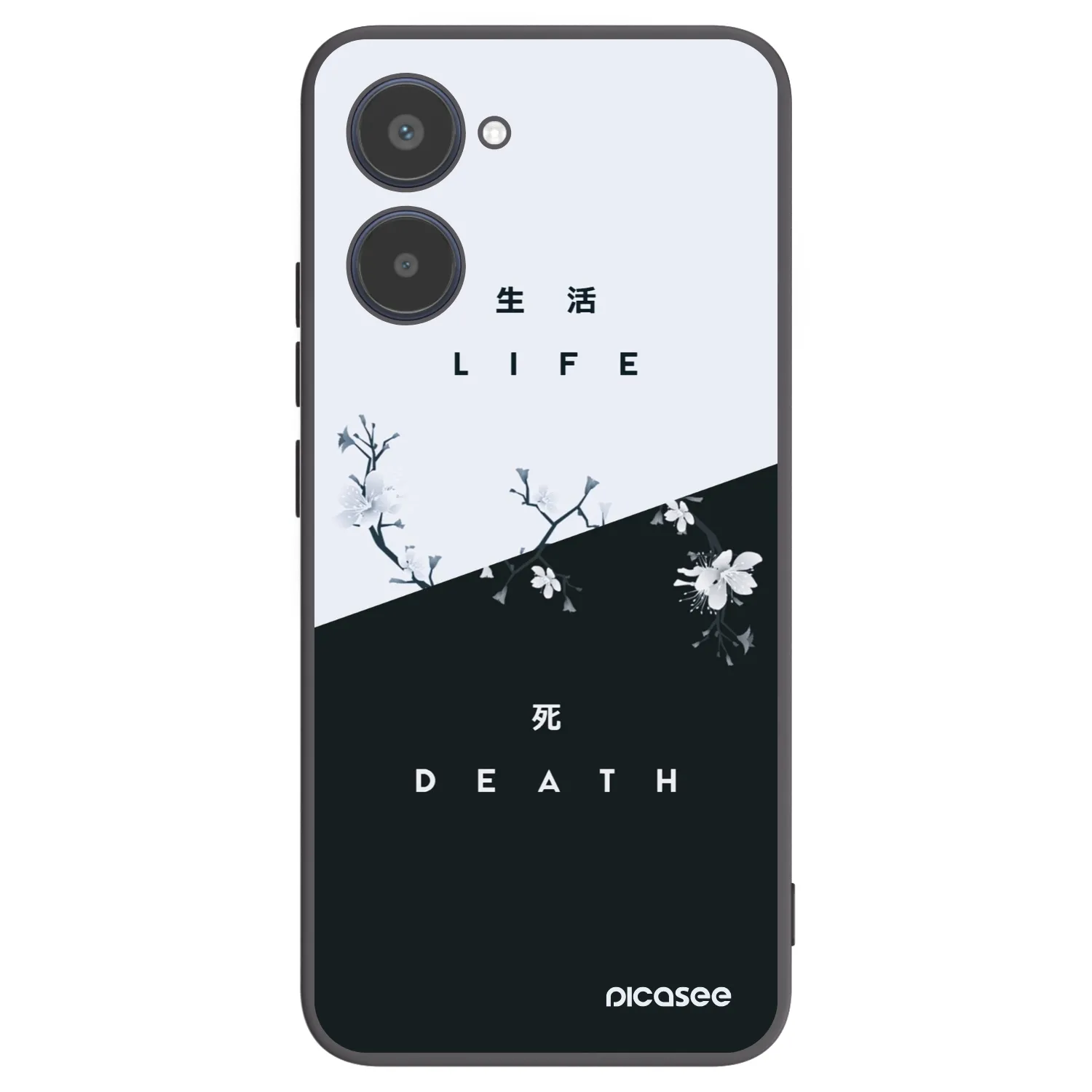 Picasee silikonski črni ovitek za Realme 10 4G - Life - Death