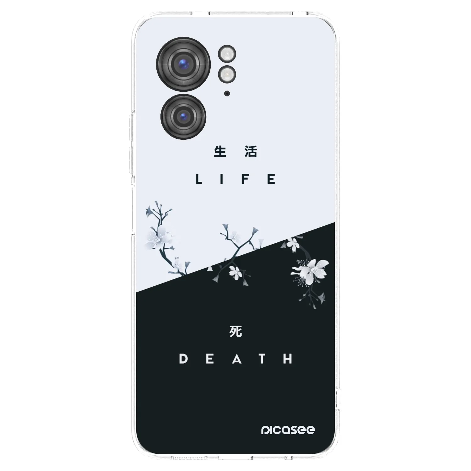 Picasee silikonski prozorni ovitek za Motorola Edge 40 - Life - Death