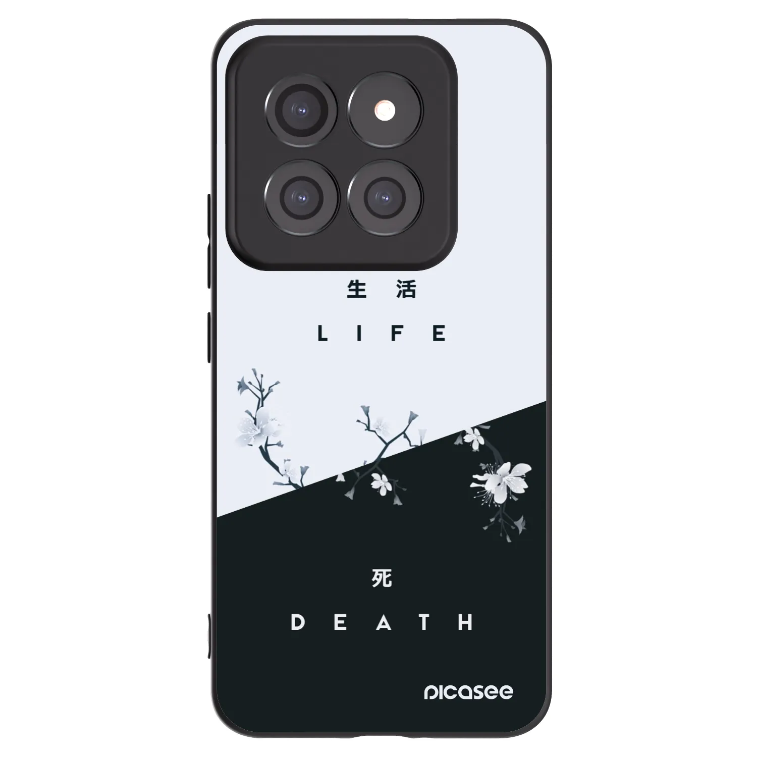 Picasee silikonski črni ovitek za Xiaomi 14 Pro - Life - Death