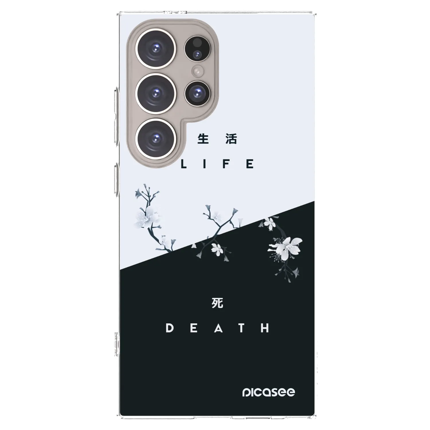 Picasee silikonski prozorni ovitek za Samsung Galaxy S24 Ultra S928B 5G - Life - Death