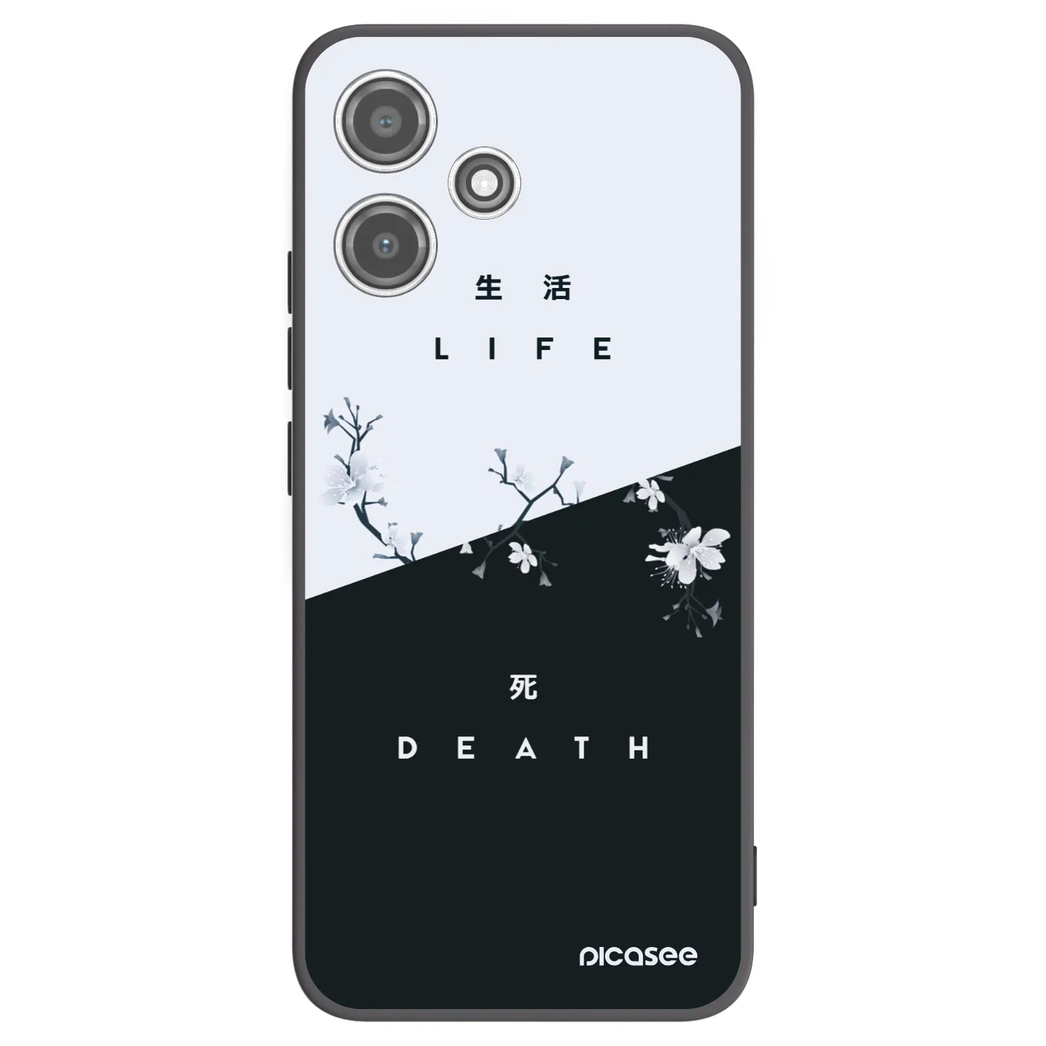 Picasee silikonski črni ovitek za Xiaomi Redmi 12 5G - Life - Death