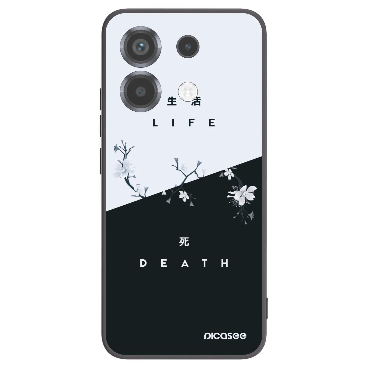Picasee silikonski črni ovitek za Xiaomi Poco X6 - Life - Death