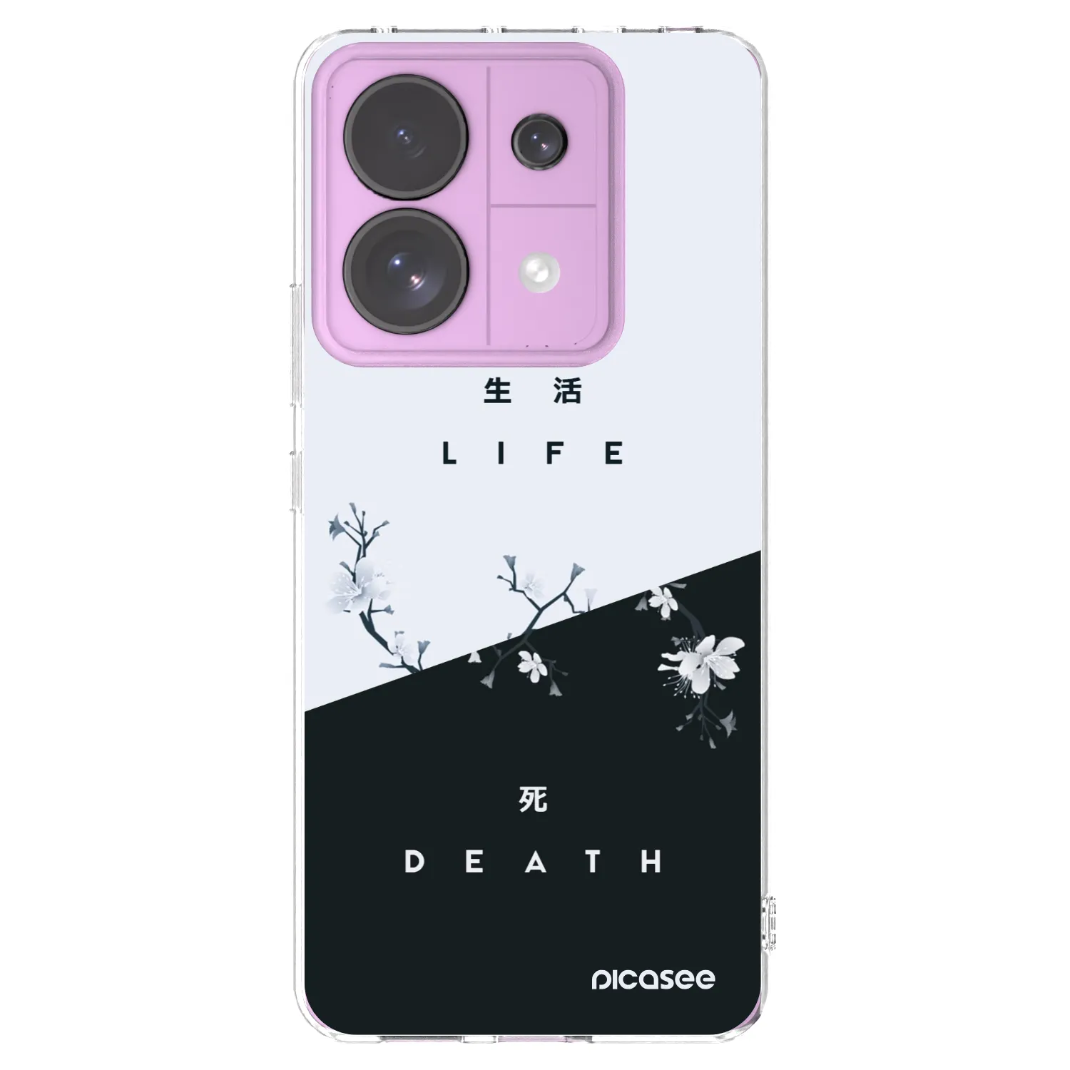 Picasee silikonski prozorni ovitek za Xiaomi Redmi Note 13 Pro 5G - Life - Death