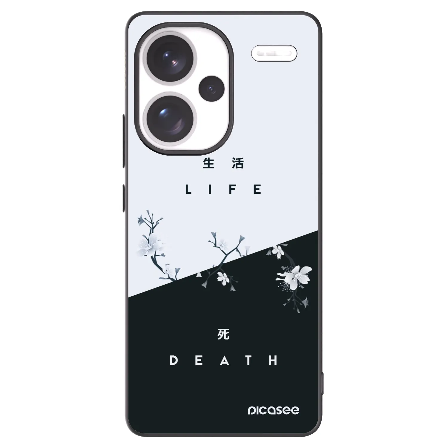 Picasee silikonski črni ovitek za Xiaomi Redmi Note 13 Pro+ 5G - Life - Death