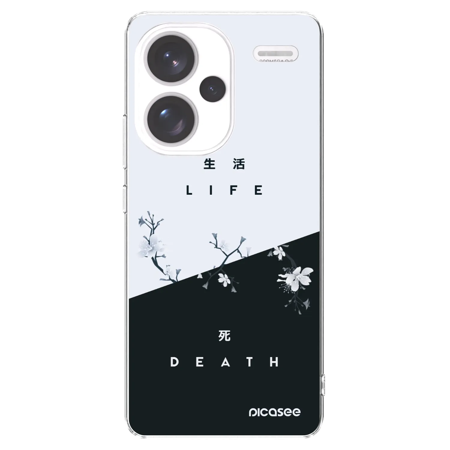 Picasee silikonski prozorni ovitek za Xiaomi Redmi Note 13 Pro+ 5G - Life - Death