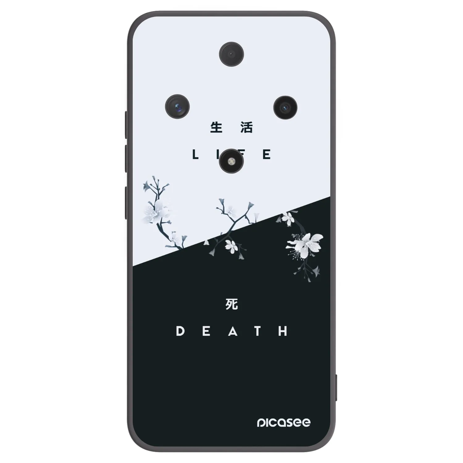 Picasee silikonski črni ovitek za Honor Magic6 Lite 5G - Life - Death