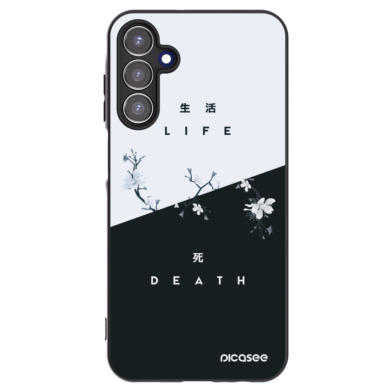 Picasee silikonski črni ovitek za Samsung Galaxy A15 A156B 5G - Life - Death