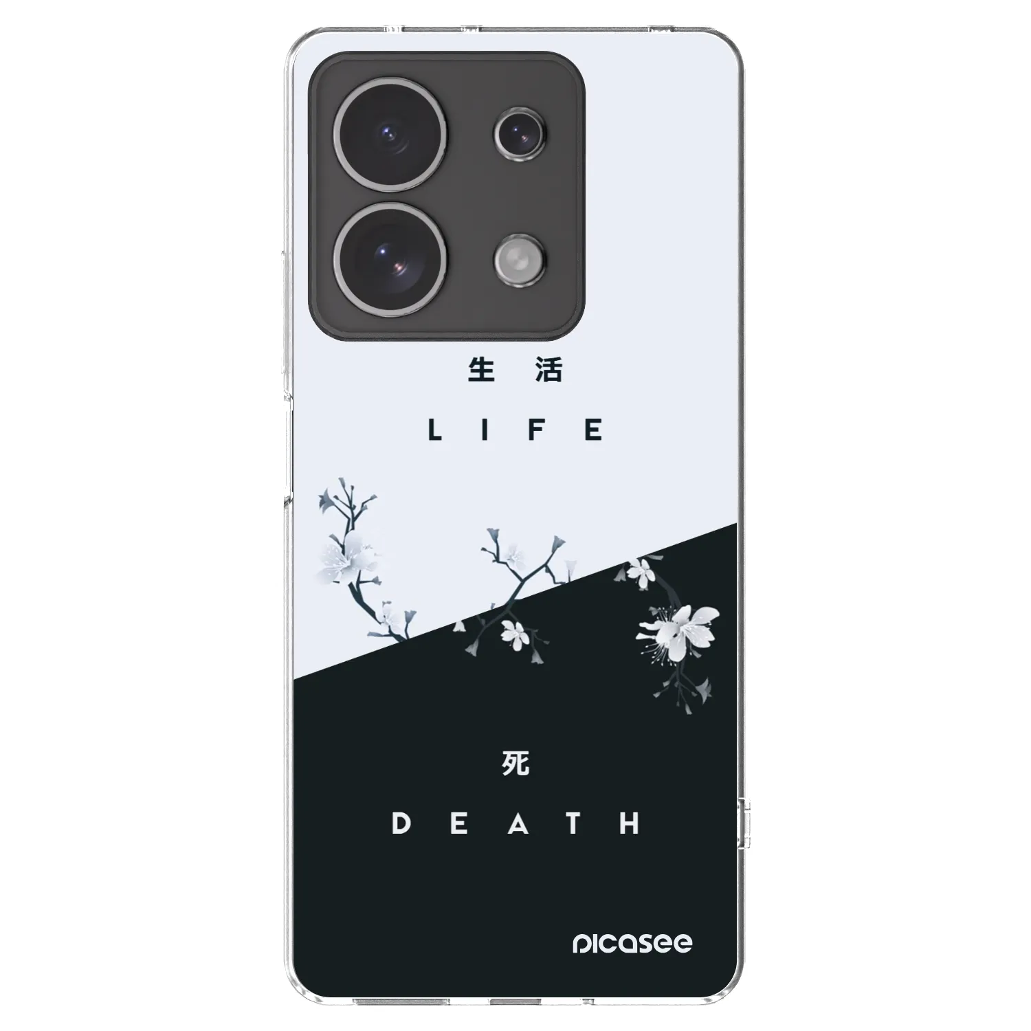 Picasee silikonski prozorni ovitek za Xiaomi Redmi Note 13 4G - Life - Death