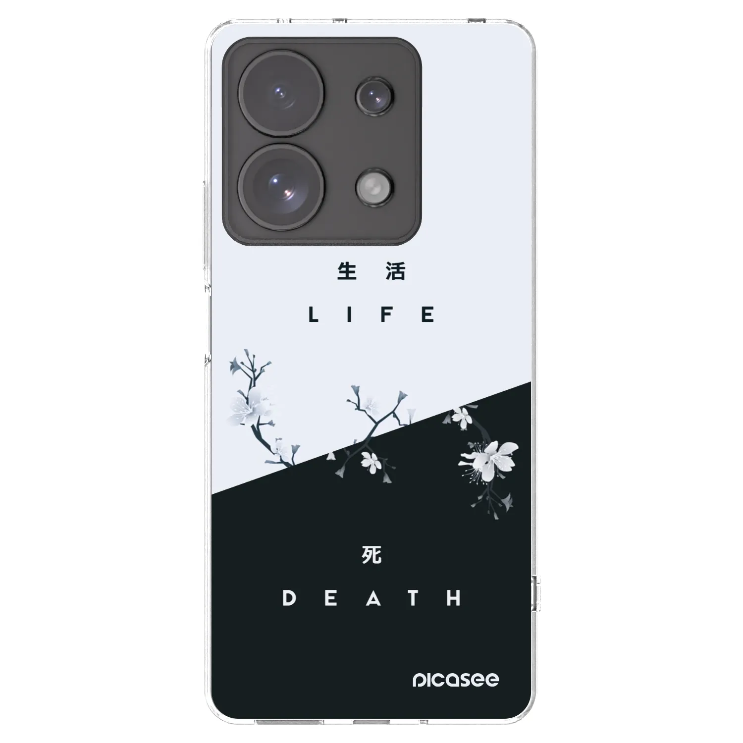 Picasee silikonski prozorni ovitek za Xiaomi Redmi Note 13 Pro 4G - Life - Death