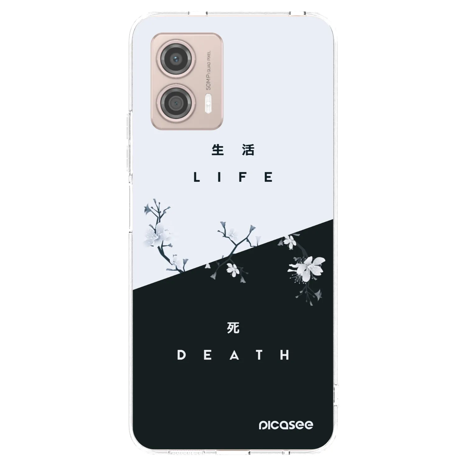 Picasee silikonski prozorni ovitek za Motorola Moto G53 5G - Life - Death