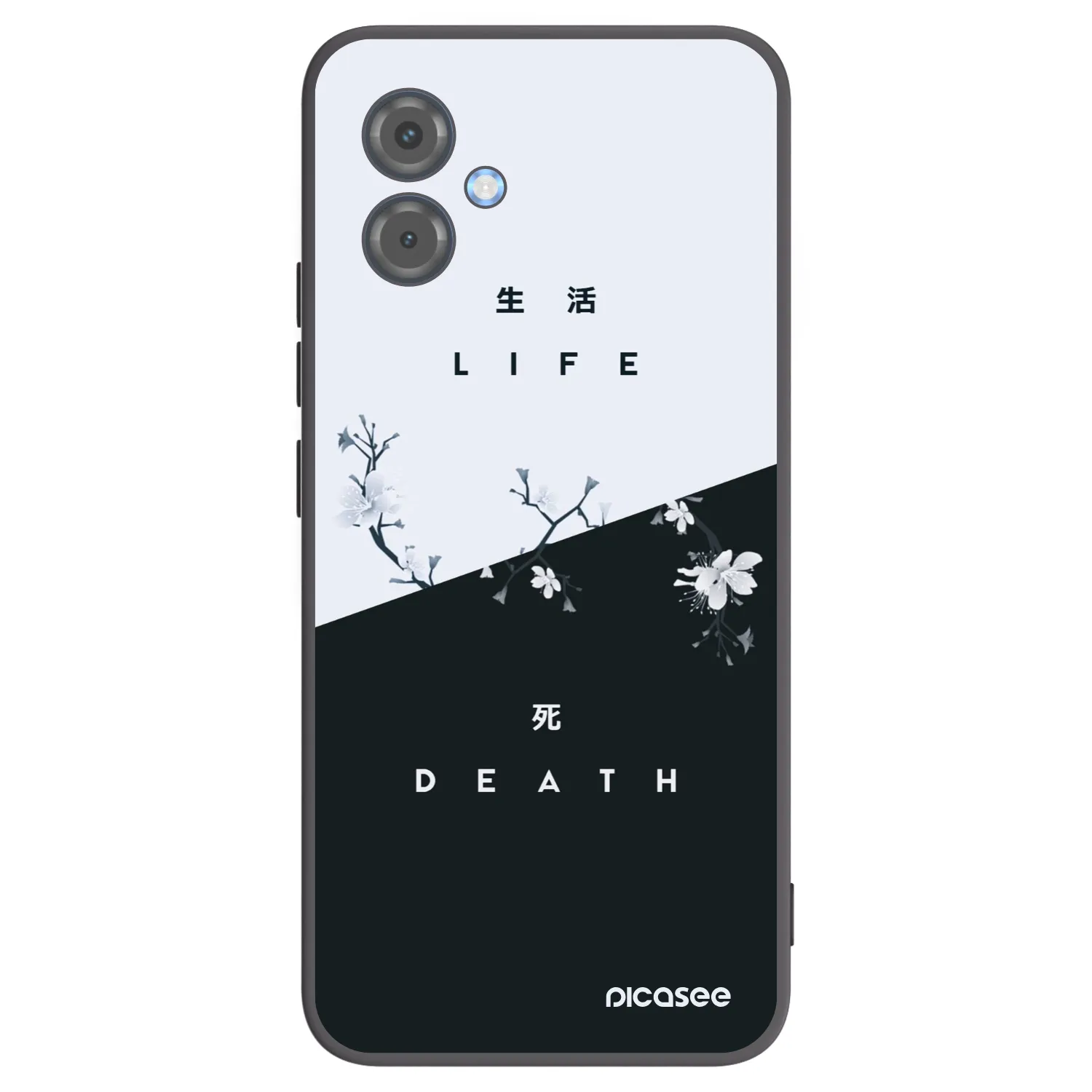 Picasee silikonski črni ovitek za Motorola Moto G14 - Life - Death