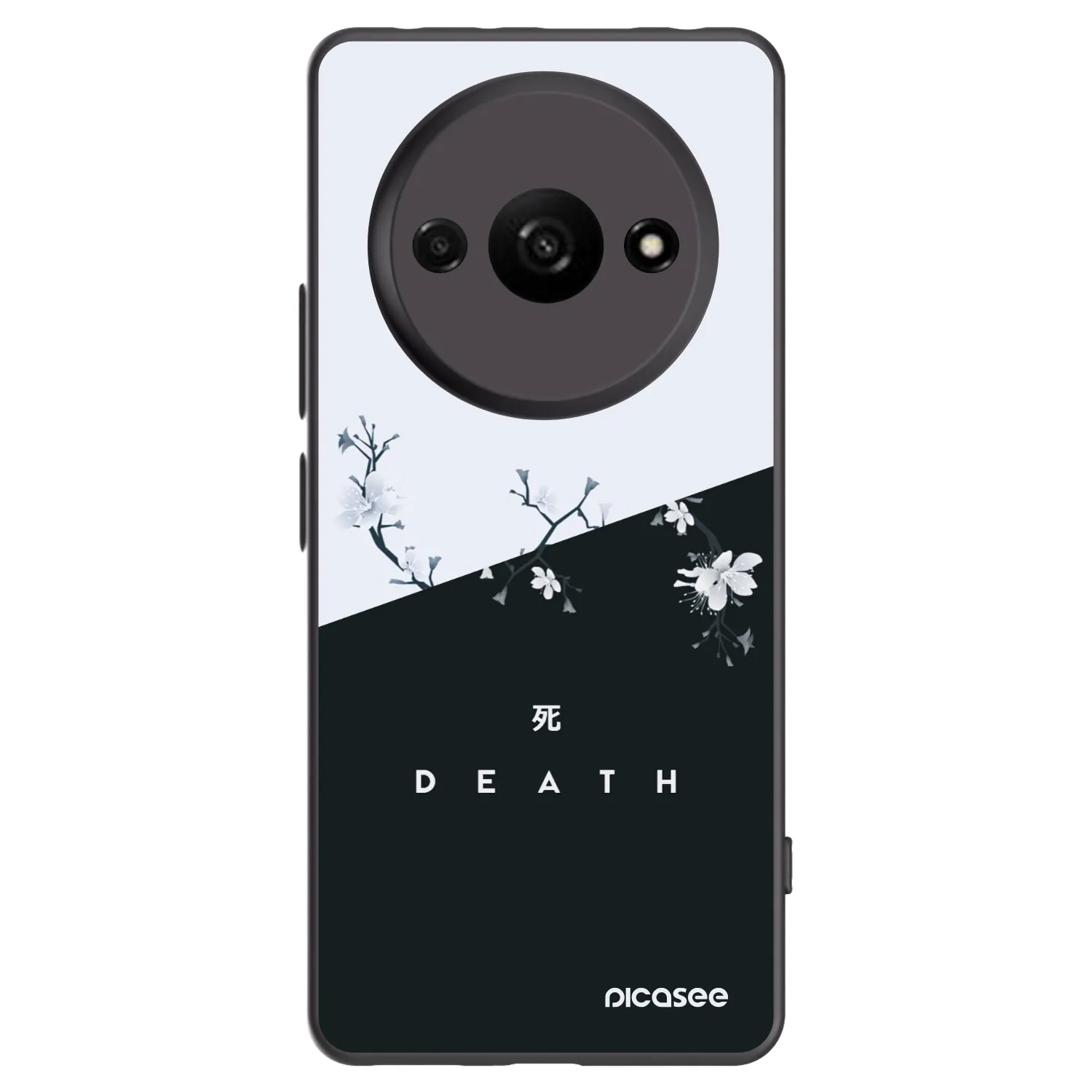 Picasee silikonski črni ovitek za Xiaomi Redmi A3 - Life - Death
