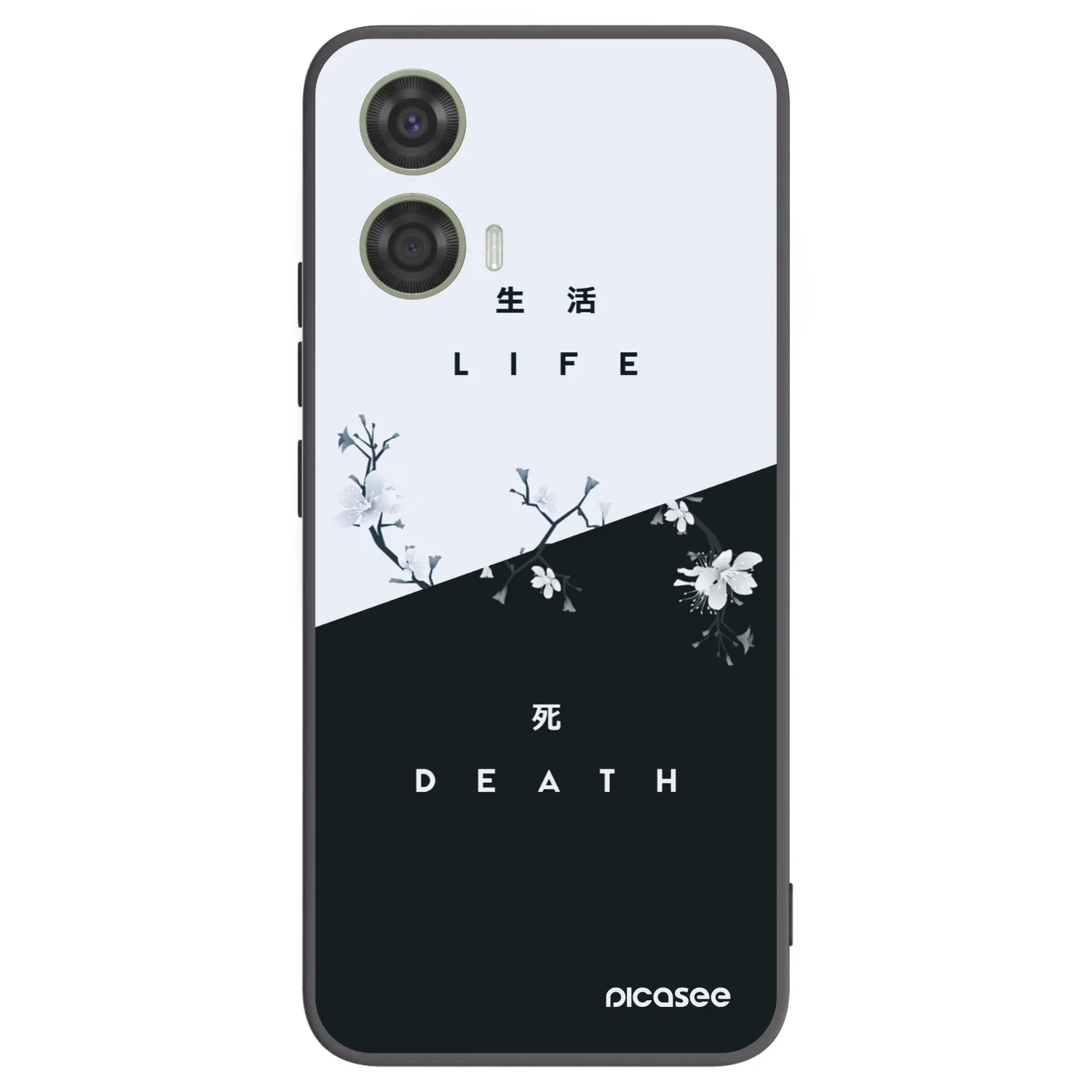 Picasee silikonski črni ovitek za Motorola Moto G24 - Life - Death