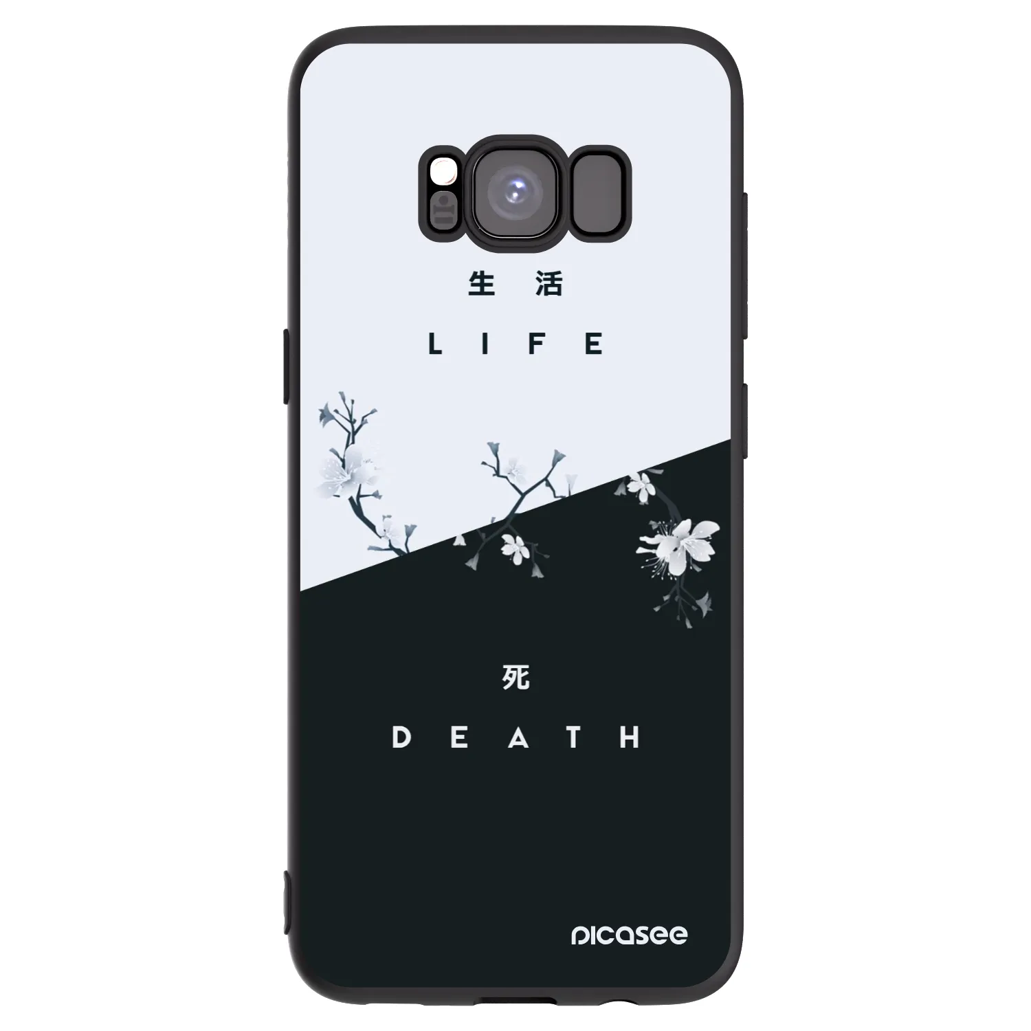 Picasee silikonski črni ovitek za Samsung Galaxy S8 G950F - Life - Death