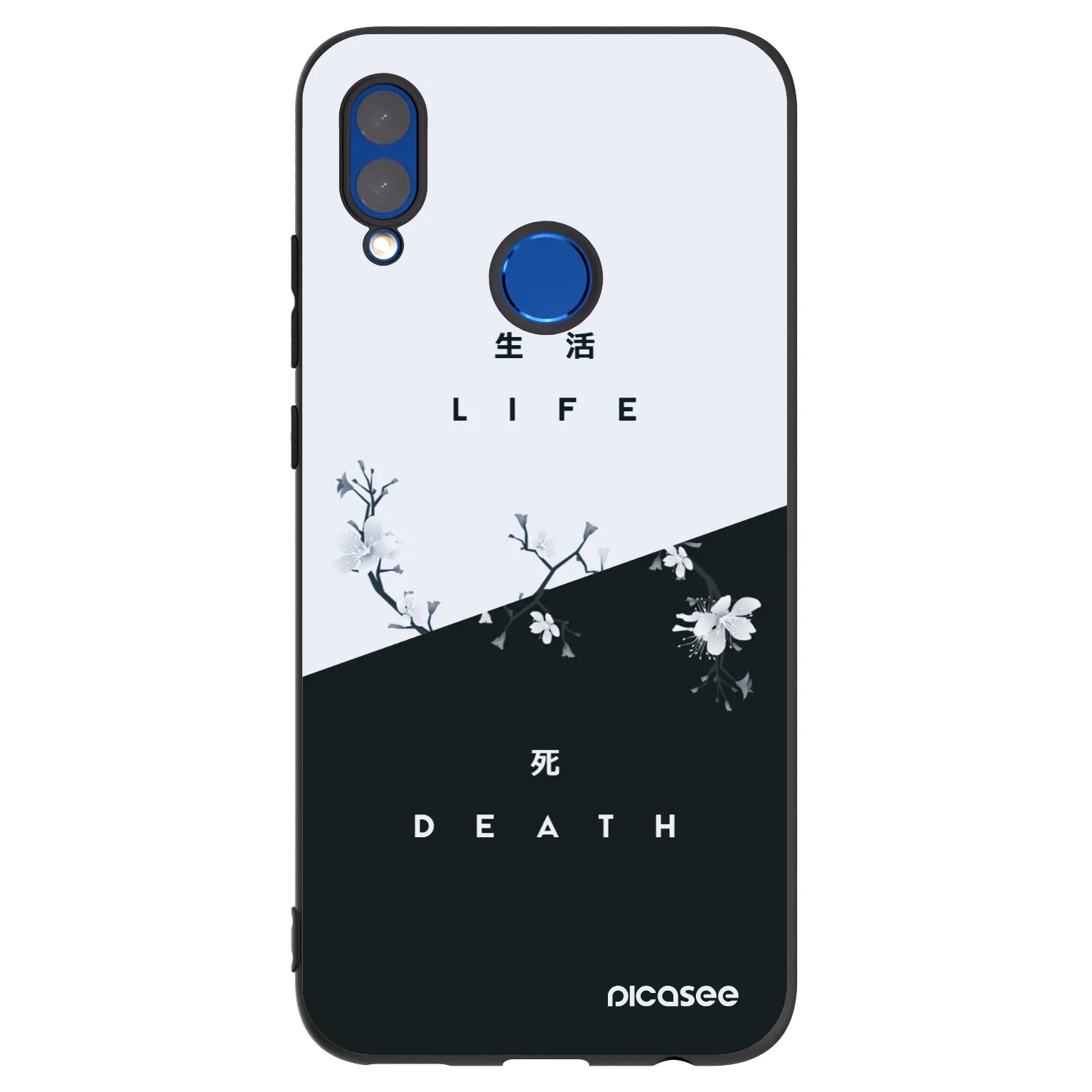 Picasee silikonski črni ovitek za Huawei P Smart 2019 - Life - Death