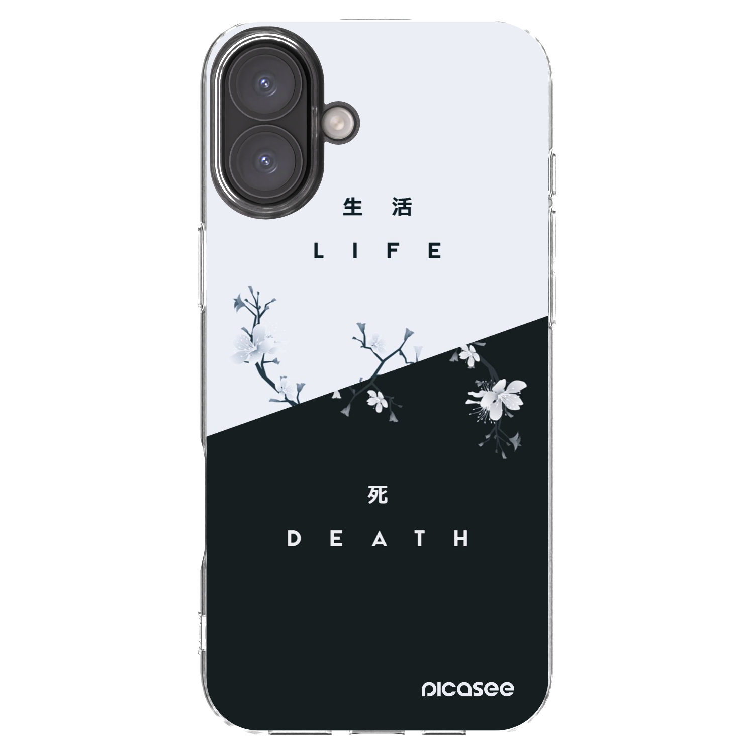 Picasee silikonski prozorni ovitek za Apple iPhone 16 Plus - Life - Death