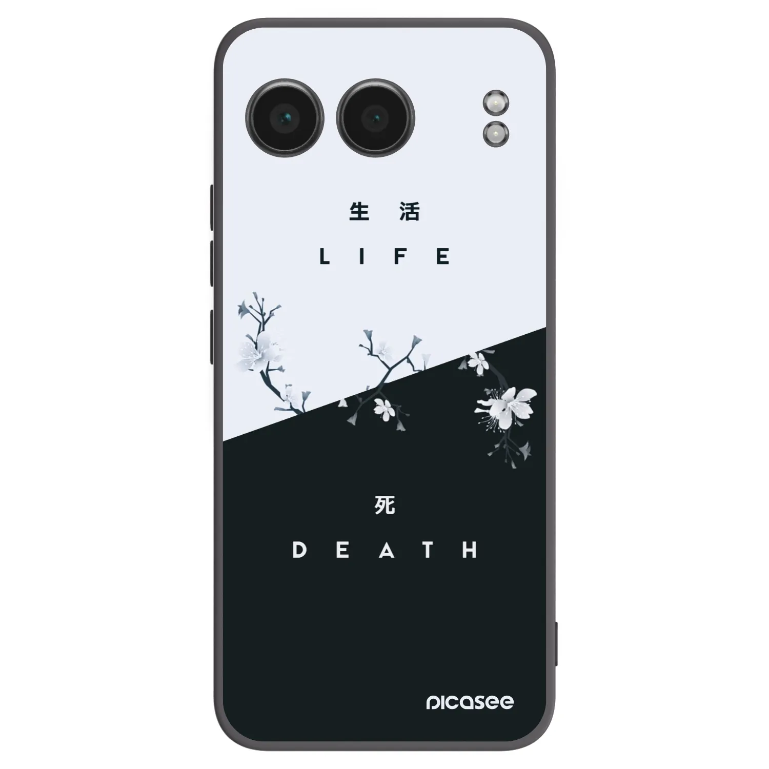 Picasee silikonski črni ovitek za OnePlus Nord 4 - Life - Death