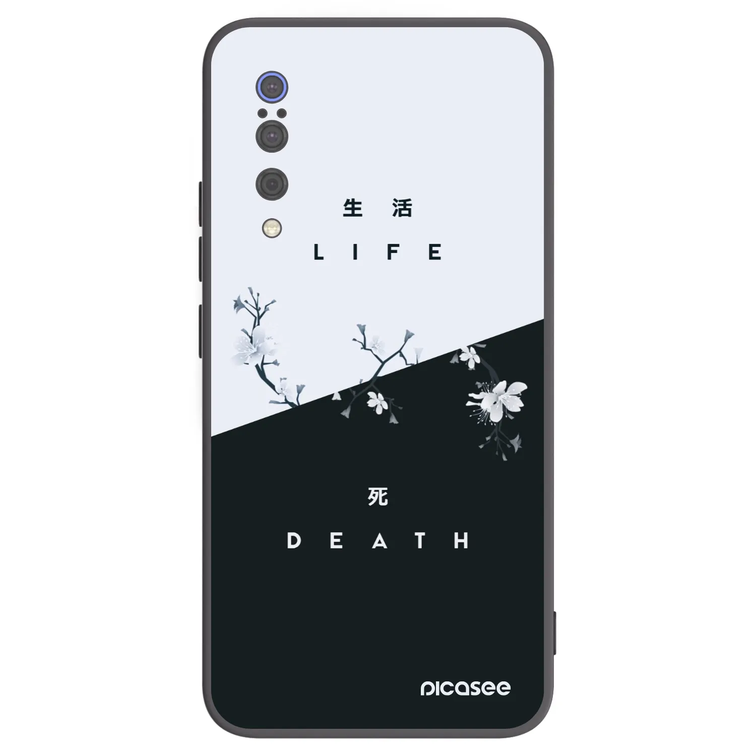 Picasee silikonski črni ovitek za Xiaomi Mi 9 - Life - Death