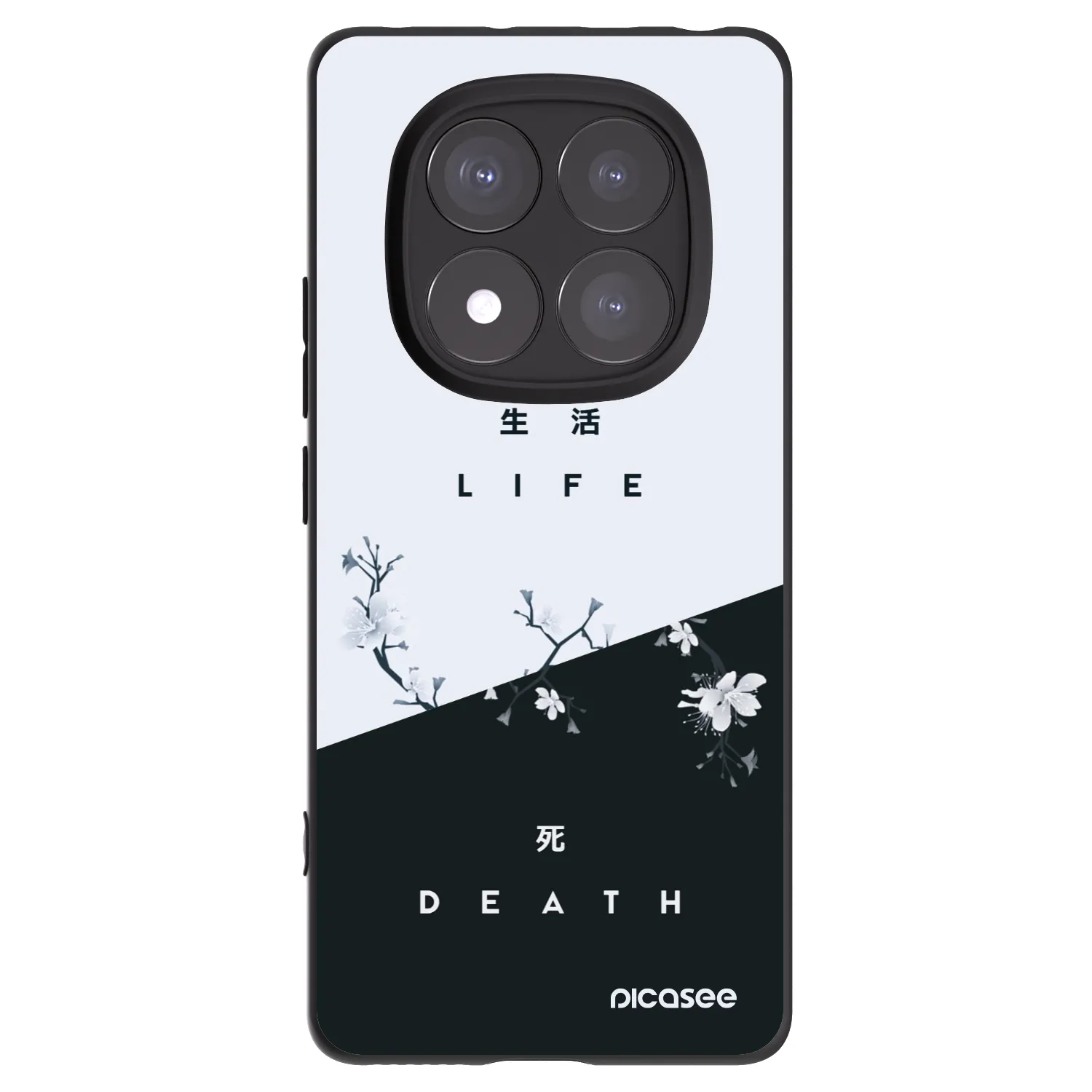Picasee silikonski črni ovitek za Xiaomi Redmi Note 14 Pro+ 5G - Life - Death
