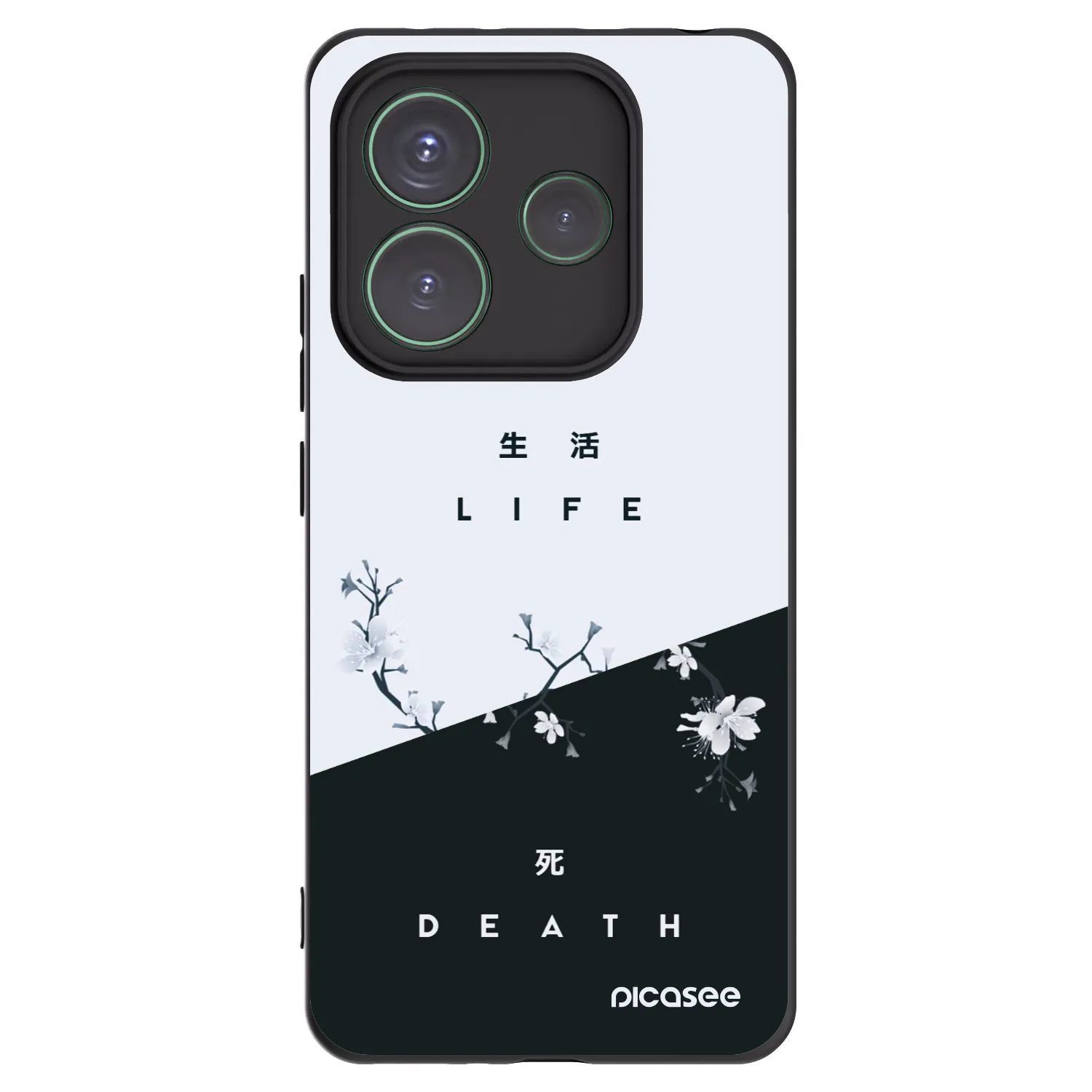 Picasee silikonski črni ovitek za Xiaomi Redmi Note 14 5G - Life - Death