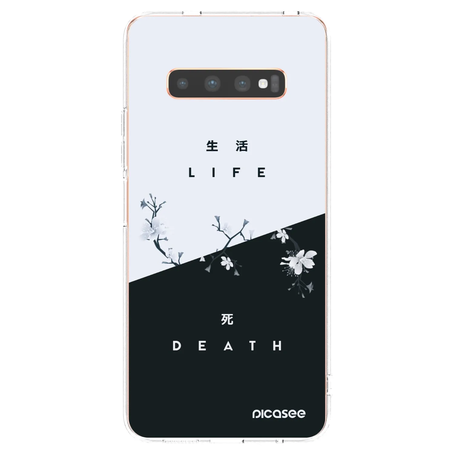 Picasee silikonski prozorni ovitek za Samsung Galaxy S10 Plus G975 - Life - Death